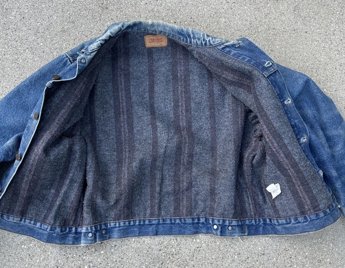 Vintage Levi's Denim Blanket Lined Jacket Trucker Jean 70506