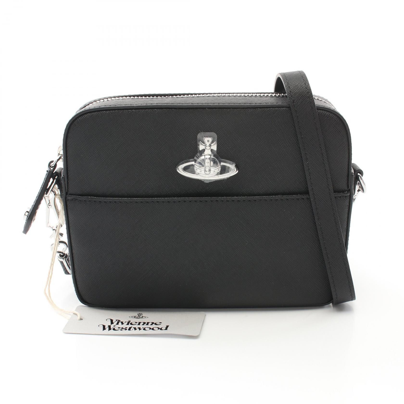 Vivienne Westwood Vivienne Westwood Red Label Saffiano Camera Bag Leather Shoulder Bag Leather Shoulder Bag 4303006441214N401 in Black, Women's