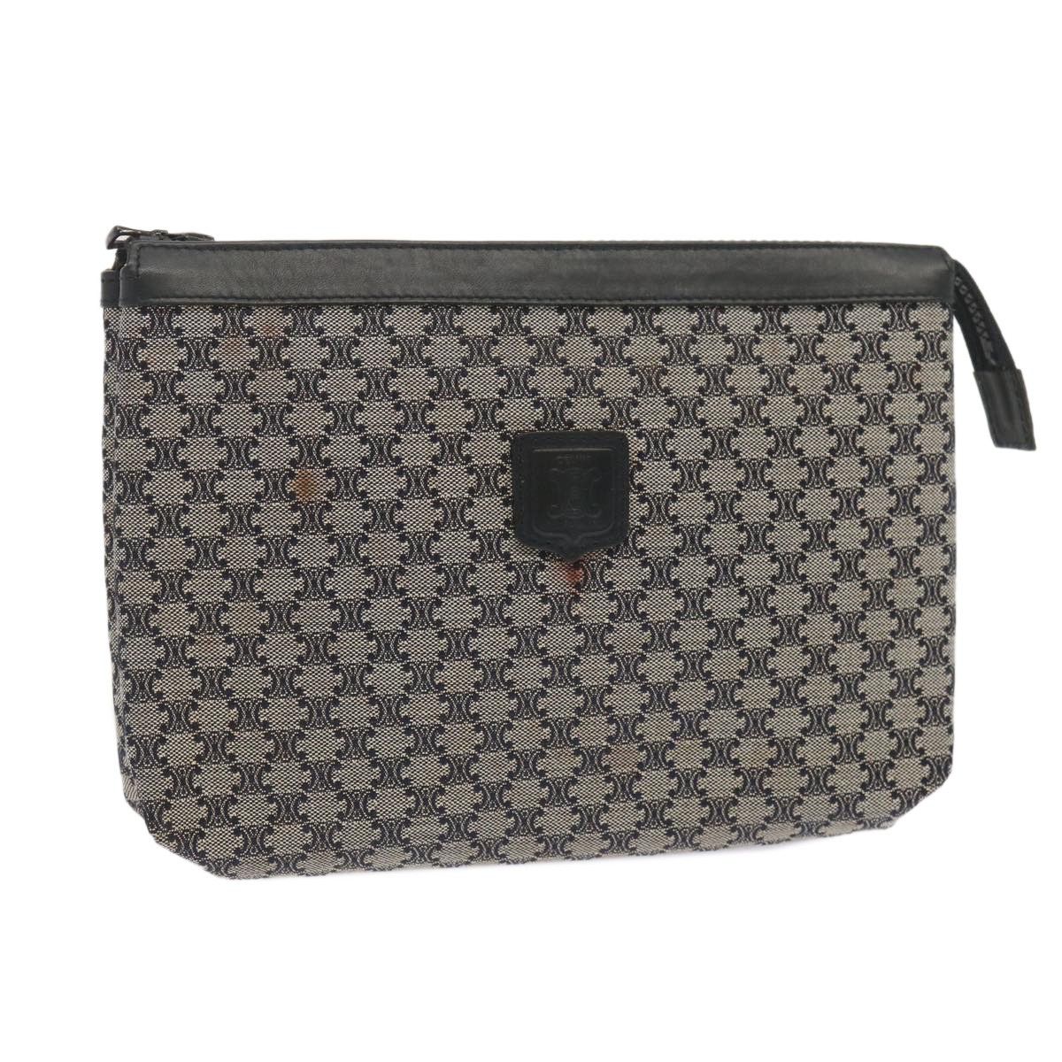 Celine Celine Macadam Pochette Canvas and Leather Size ONE SIZE - 1 Thumbnail