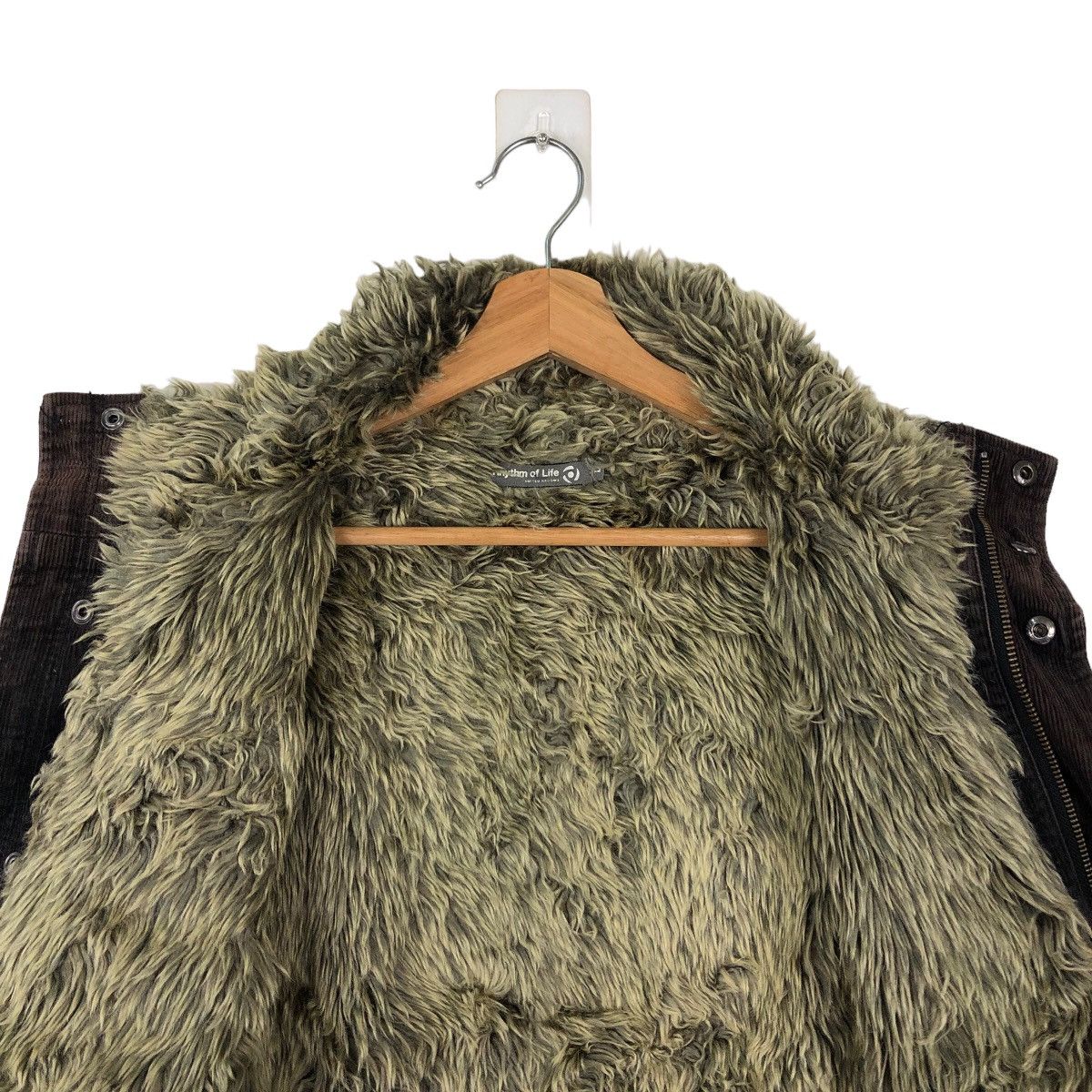 Japanese Brand VINTAGE MOLESKIN JACKET MINK FUR LINING RHYTHM OF LIFE Size US L / EU 52-54 / 3 - 10 Thumbnail