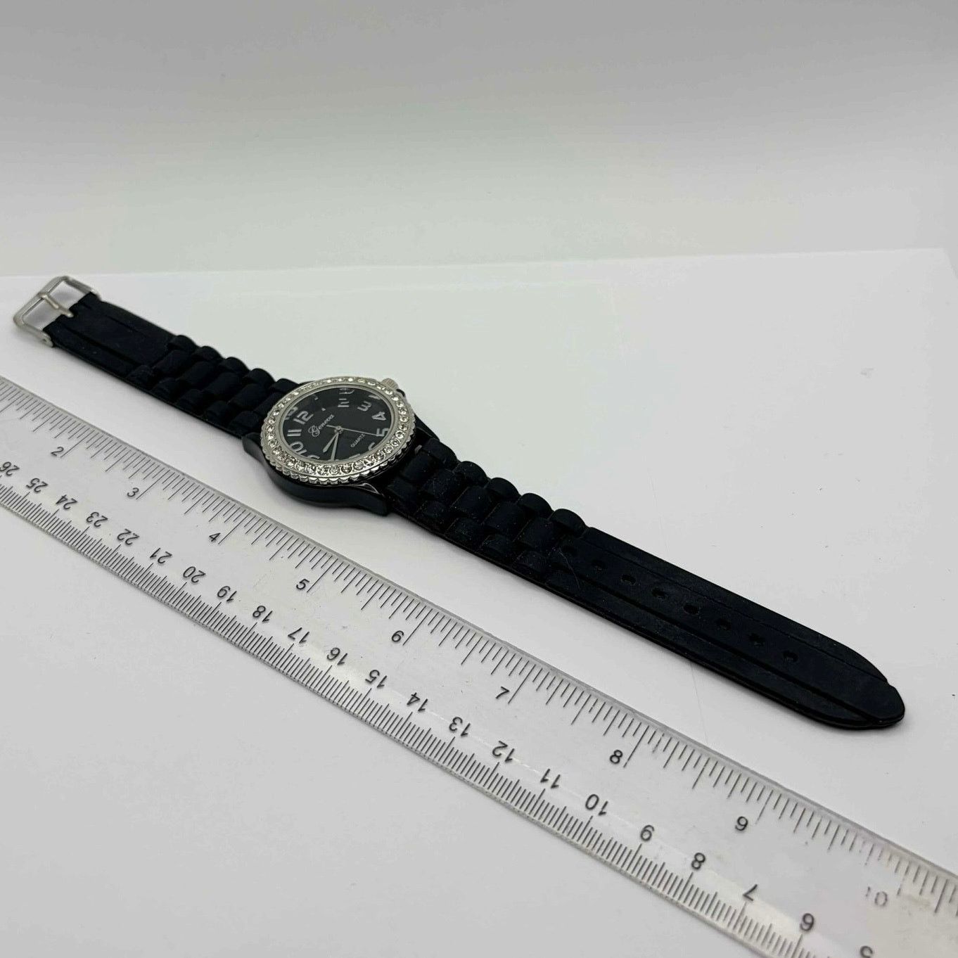 Geneva Black & Silver Geneva Men’s Watch Size ONE SIZE - 4 Thumbnail