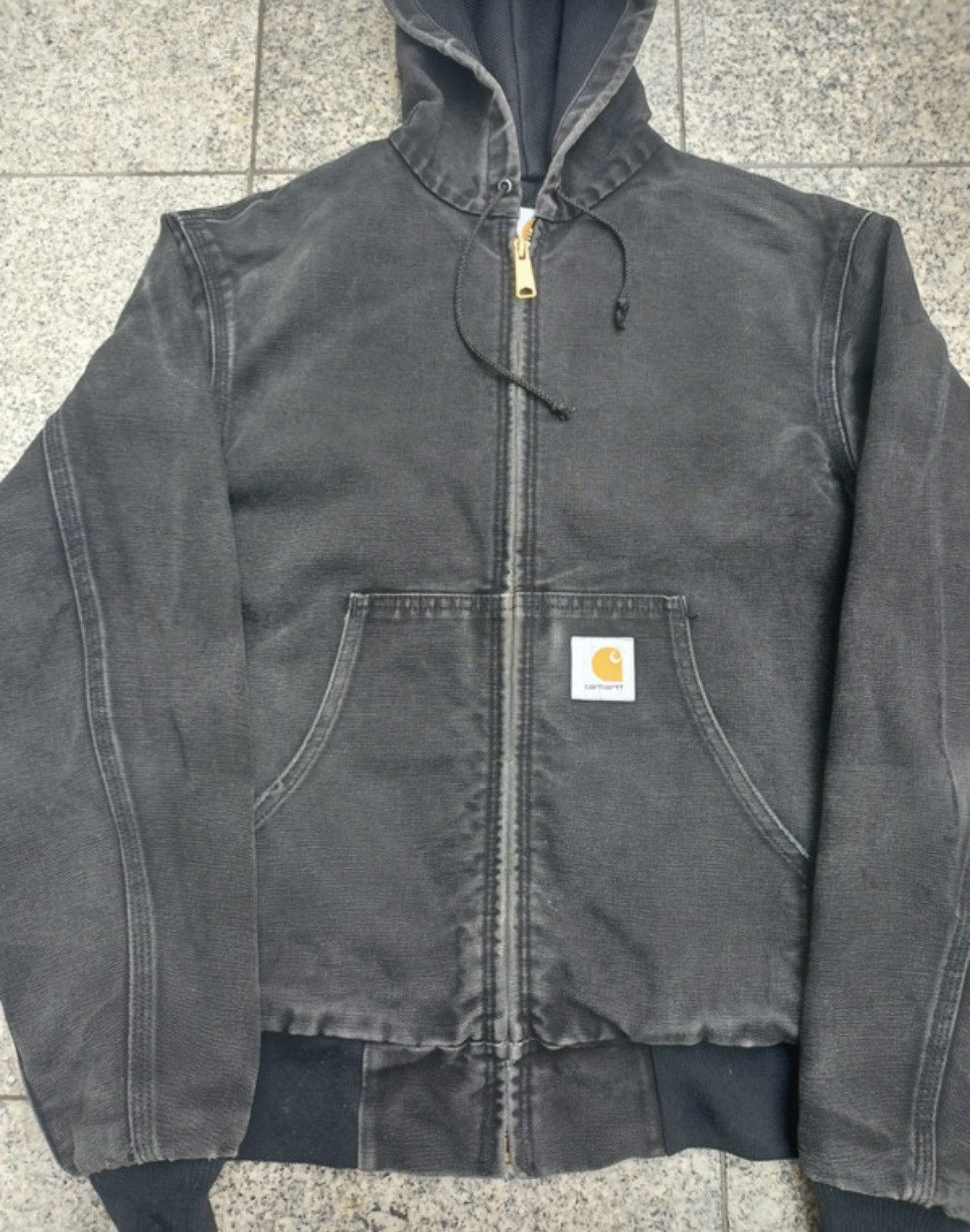 Carhartt Vintage 90s carhartt jr105 active jacket wash black Size US S / EU 44-46 / 1 - 5 Thumbnail