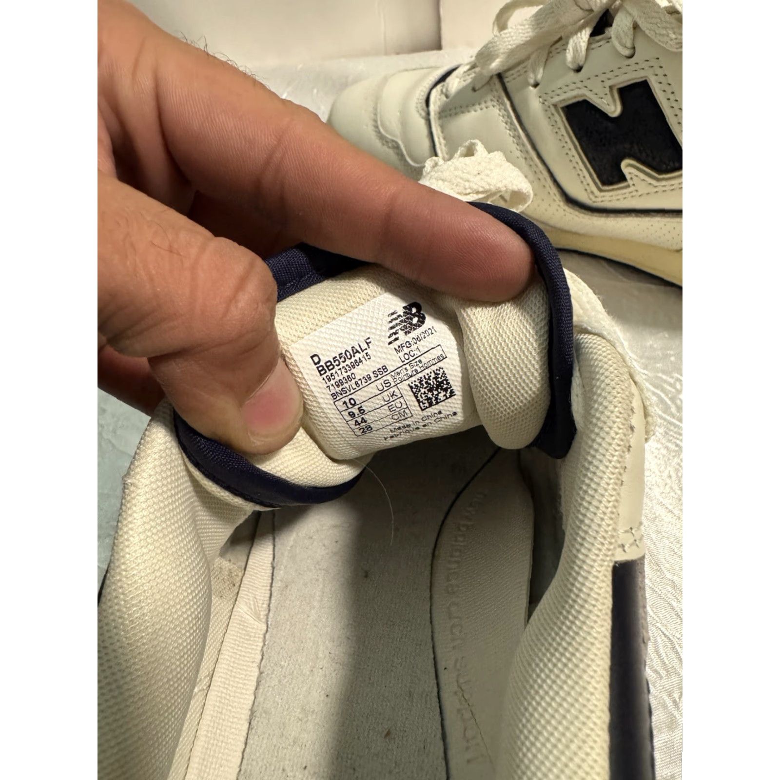 New Balance New Balance 550 x Aime Leon Dore White/Navy 2020 BB550ALF Size 10 No Box Mens Size US 10 / EU 43 - 6 Thumbnail