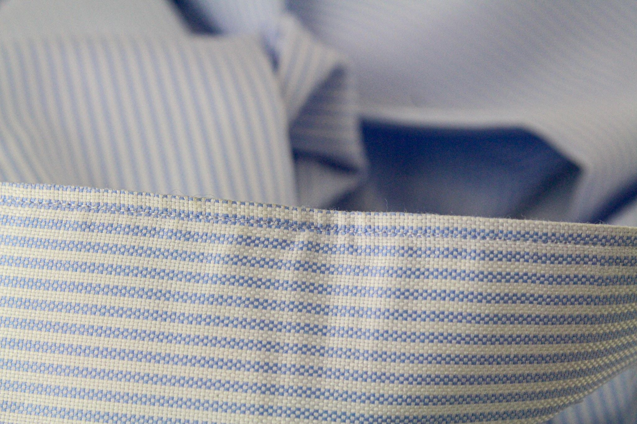 Suitsupply 43/17 Blue Cotton Striped Classic 72594 Size 42R - 8 Thumbnail