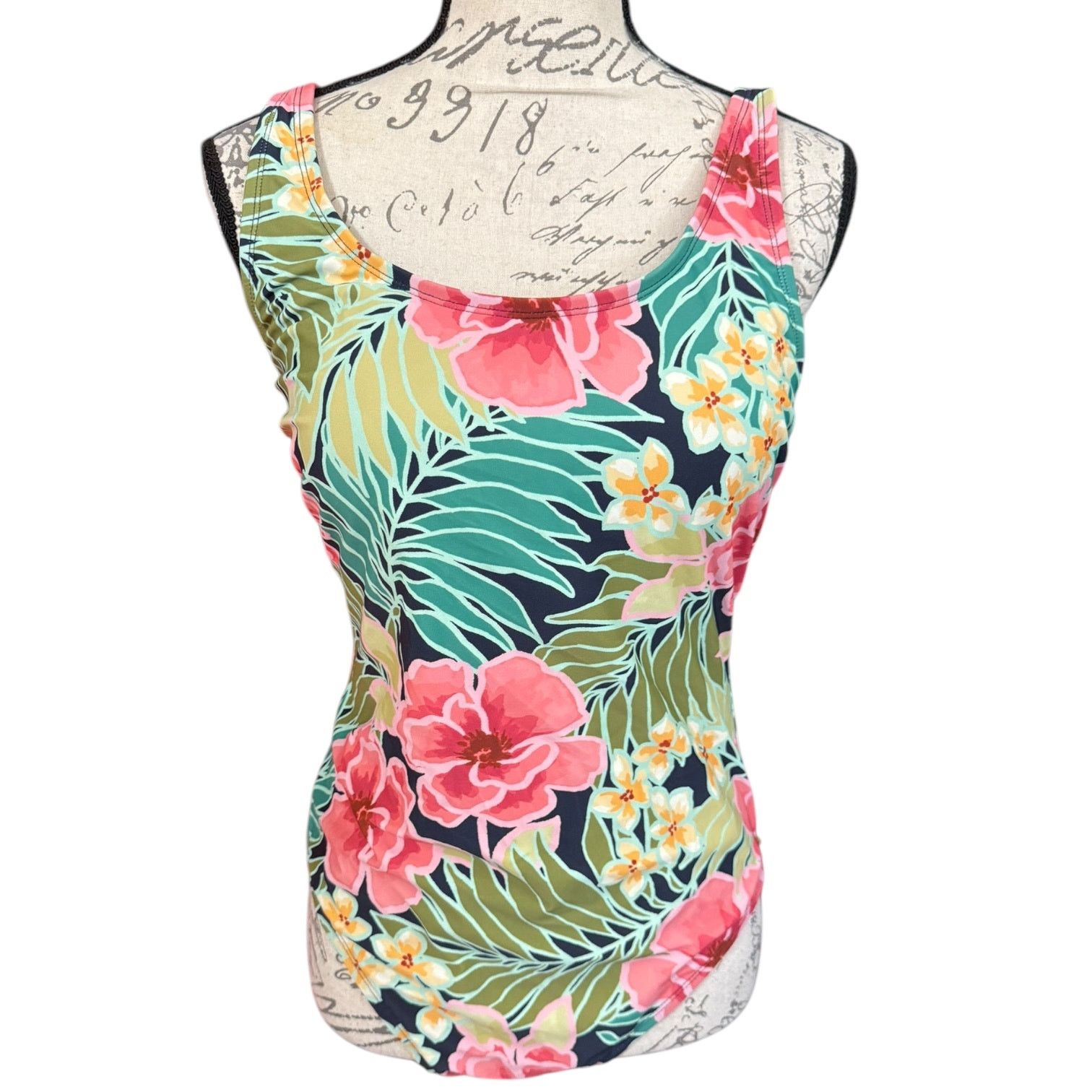 Hurley Tropical Floral One Piece Swimsuit Size Large Nwot, Women's