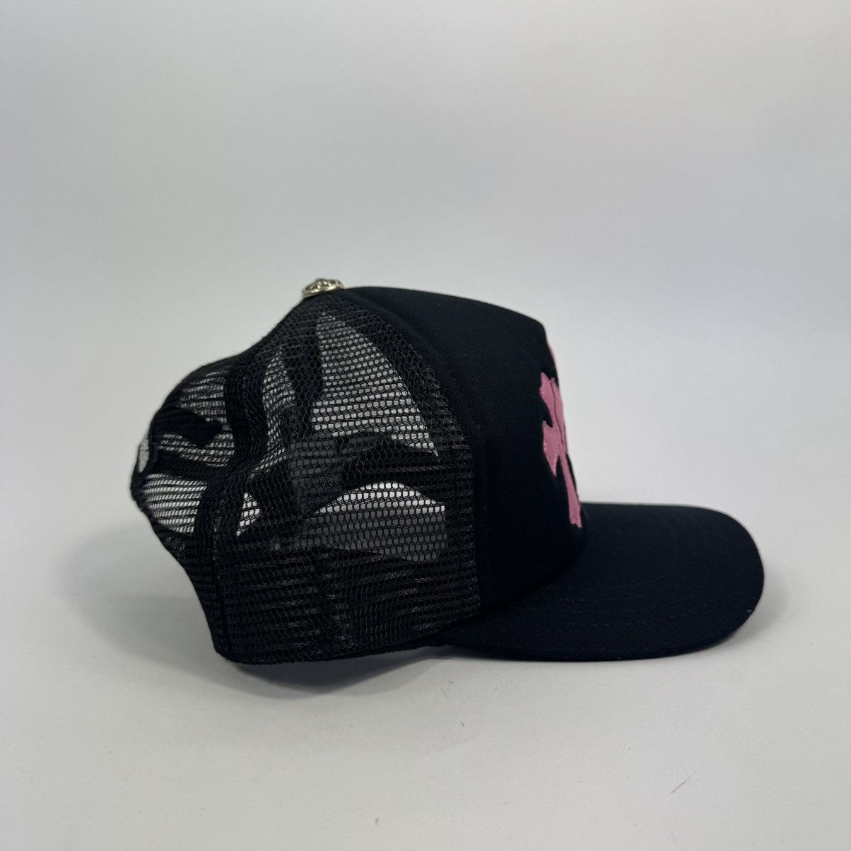 Chrome Hearts TRIPLE PINK CROSS PATCH TRUCKER CAP (RARE) Size ONE SIZE - 4 Thumbnail