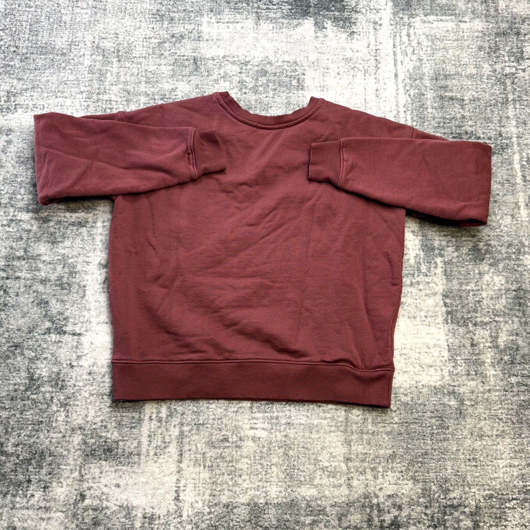 Vintage Pact Sweatshirt Womens Small Rose Burgundy Organic Cotton Crewneck Midweight Size S / US 4 / IT 40 - 6 Thumbnail