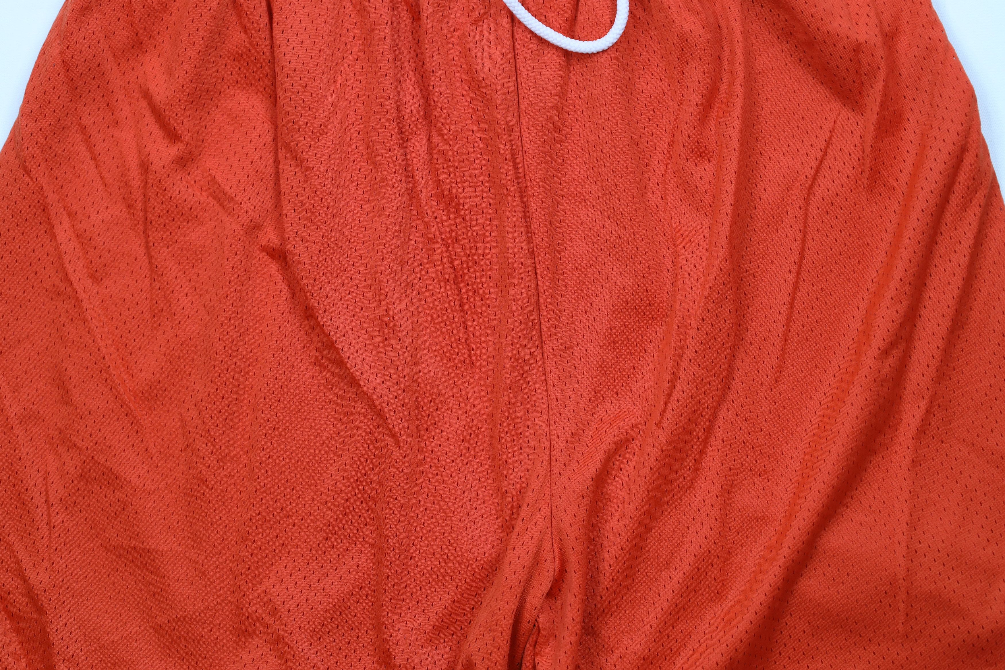 Nike Vintage 90s Nike Scott Mini Swoosh Above Knee Shorts Orange Size US 32 / EU 48 - 3 Thumbnail
