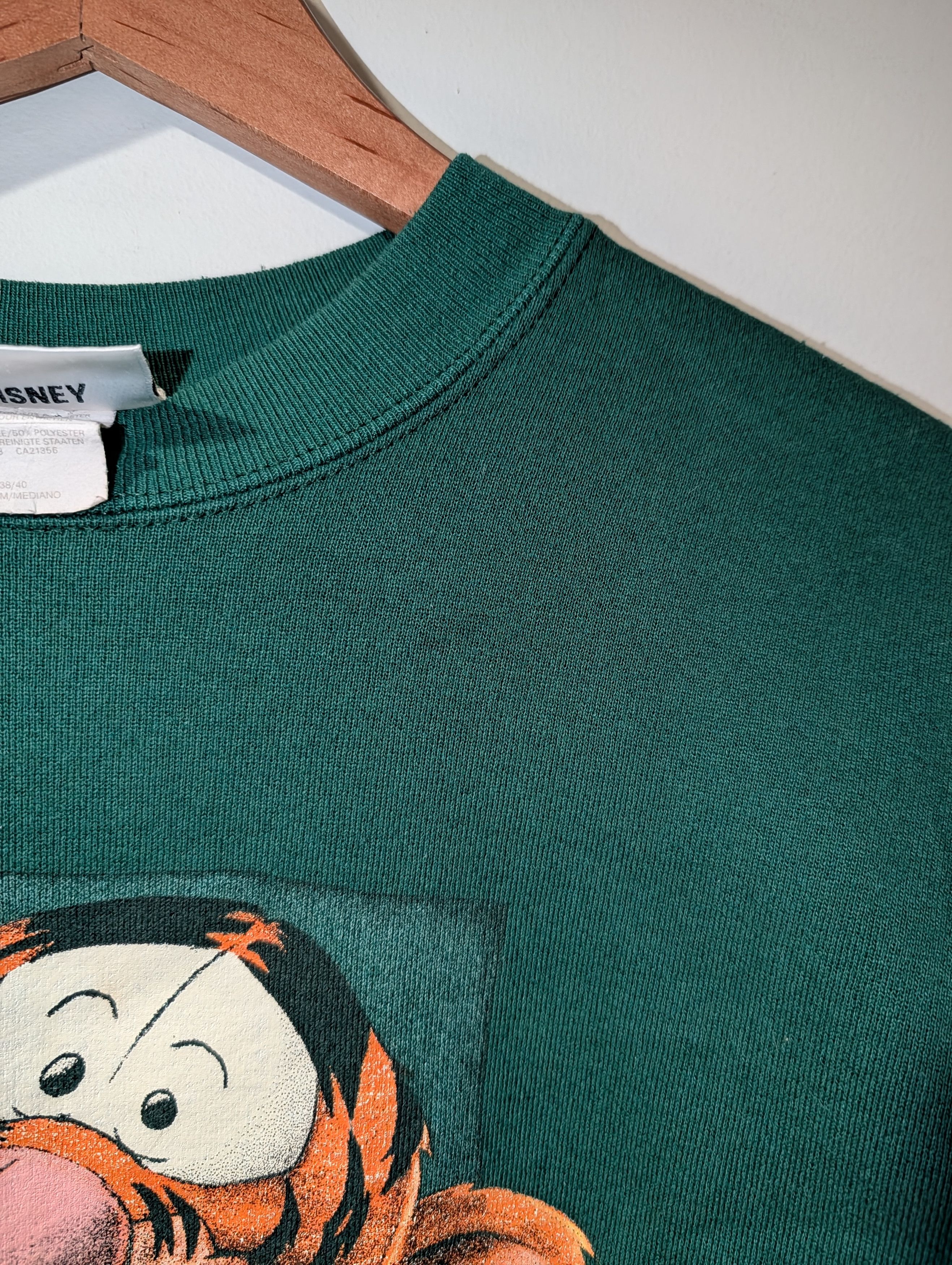 Disney Vtg 90s The Disney Store Big Tigger Face Graphic Sweatshirt Size US M / EU 48-50 / 2 - 7 Thumbnail