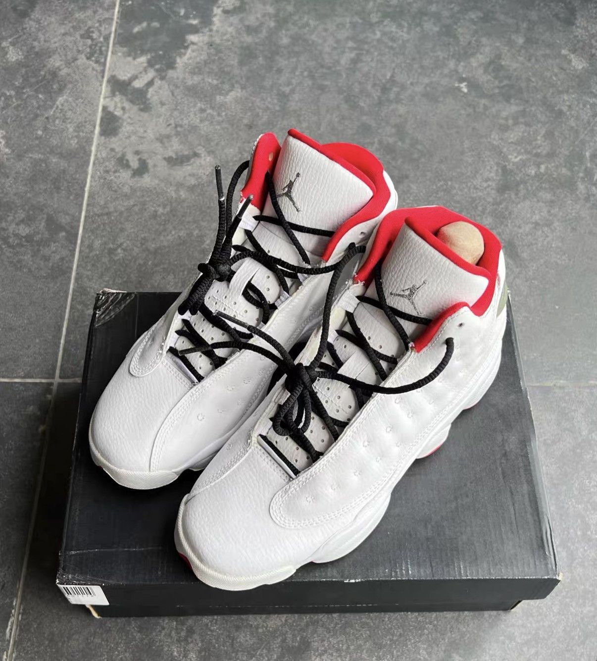 Jordan Brand Air Jordan 13 White Red J42 Size US 5.5 / EU 38 - 1 Thumbnail