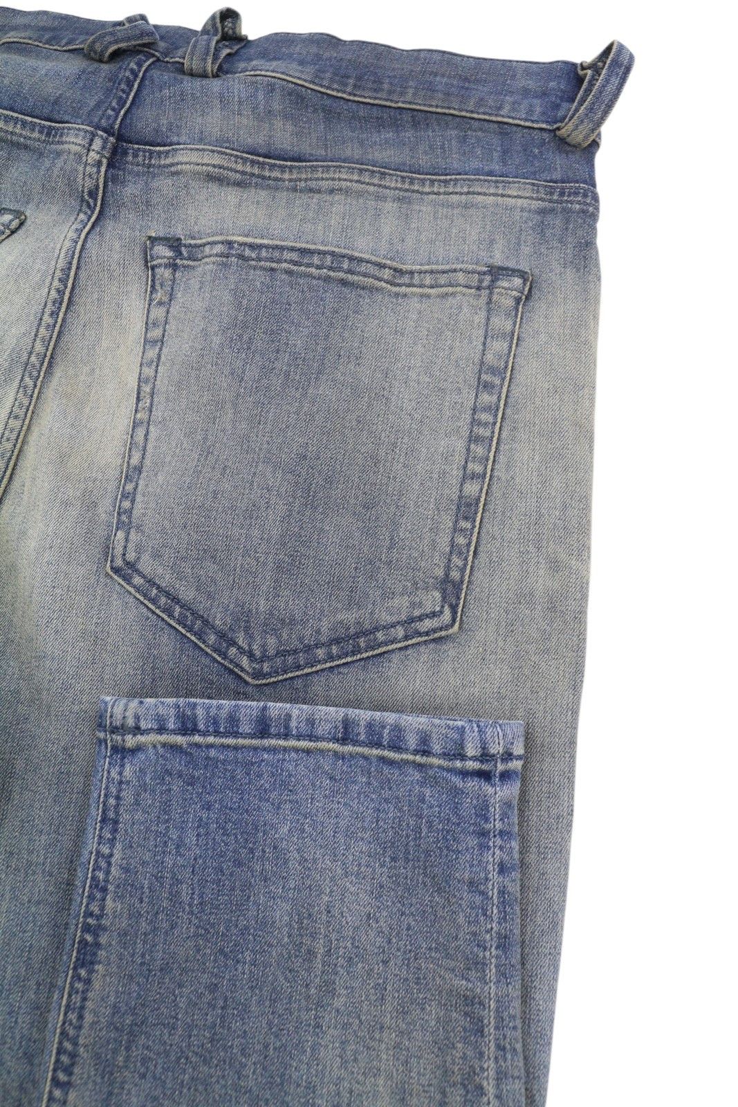 Diesel D-VIDER 084AQ W30/L32 Blue Distress Drop Crotch Jeans 89130 Size US 30 / EU 46 - 5 Thumbnail