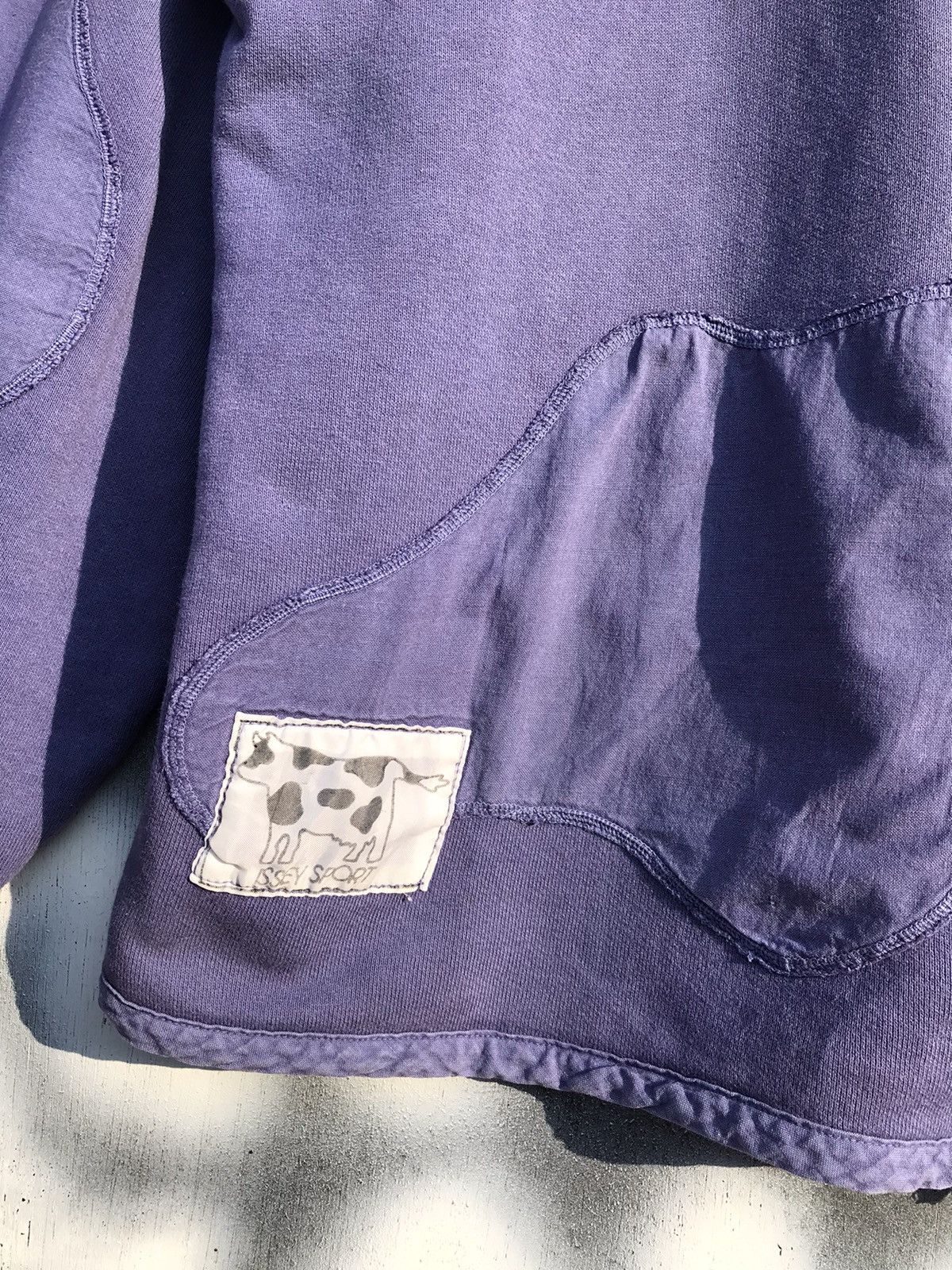 Issey Miyake × Vintage Vintage 80s Issey sport cow snap button sweatshirt Size US L / EU 52-54 / 3 - 5 Thumbnail