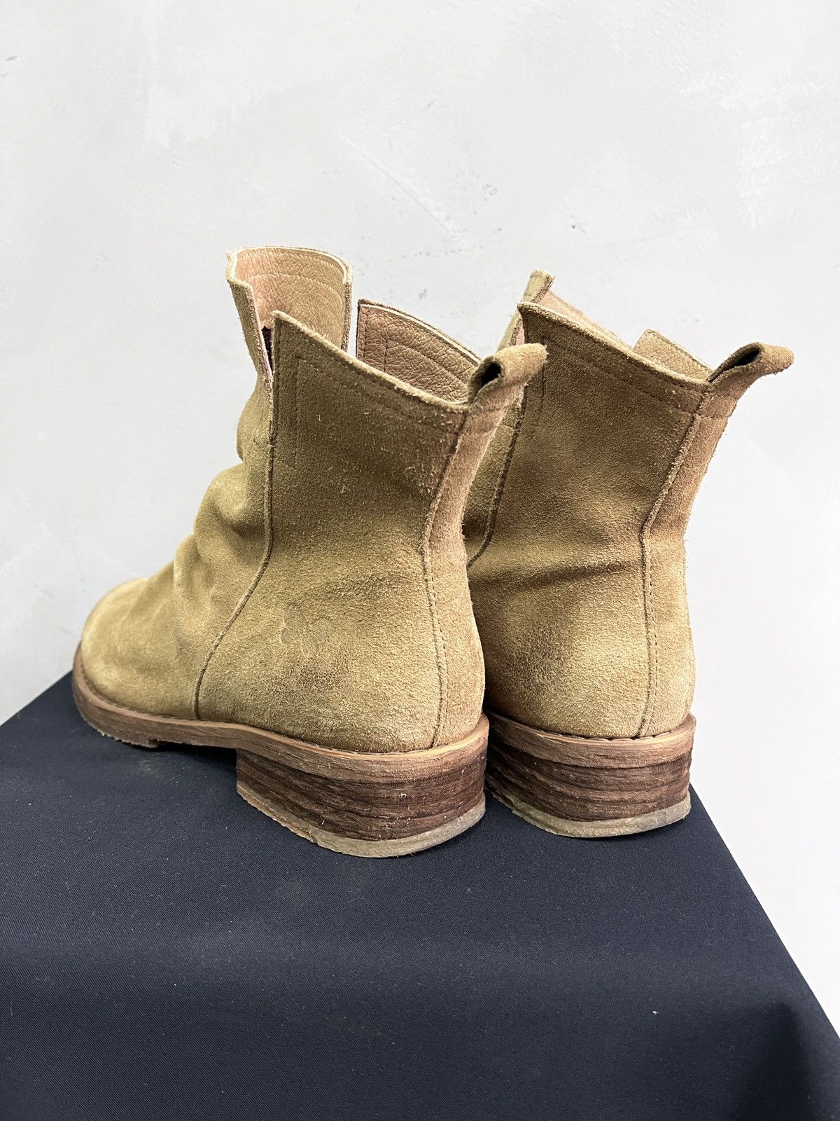 A.S.98 A.S. 98 suede beige ankle boots moto guidi style y2k Size US 7.5 / EU 40-41 - 9 Thumbnail
