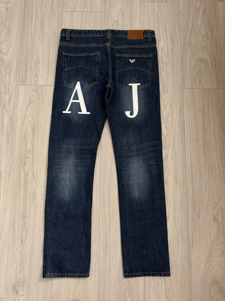 Armani Vintage Y2K Armani Jeans Big Logo Denim Jeans Italy Size US 36 / EU 52 - 1 Thumbnail