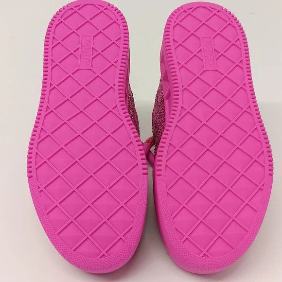 Valentino Valentino One Stud Fuchsia Sneakers w/ Iconographe Crystals Size US 7 / IT 37 - 15 Thumbnail