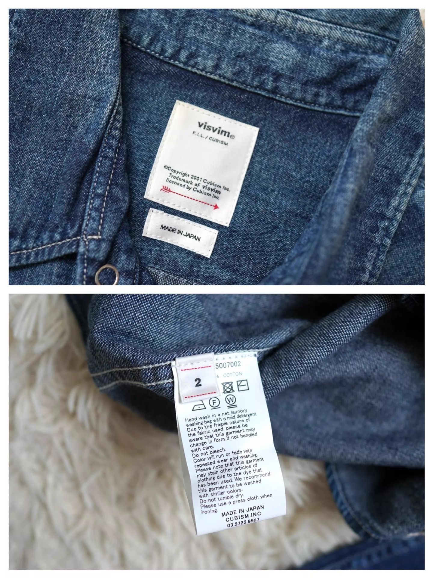 Visvim visvim SOCIAL SCULPTURE SHIRT DMGD Washed Denim Sz2 Size US M / EU 48-50 / 2 - 4 Thumbnail