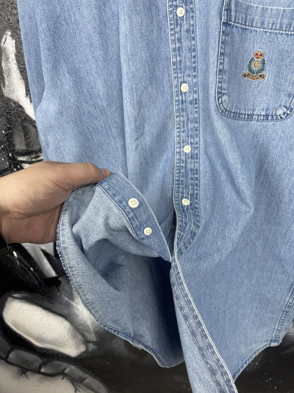 Chaps Ralph Lauren Vintage Ralph Lauren CHAPS Denim Shirt Button-Down Men’s XL Size US L / EU 52-54 / 3 - 12 Thumbnail