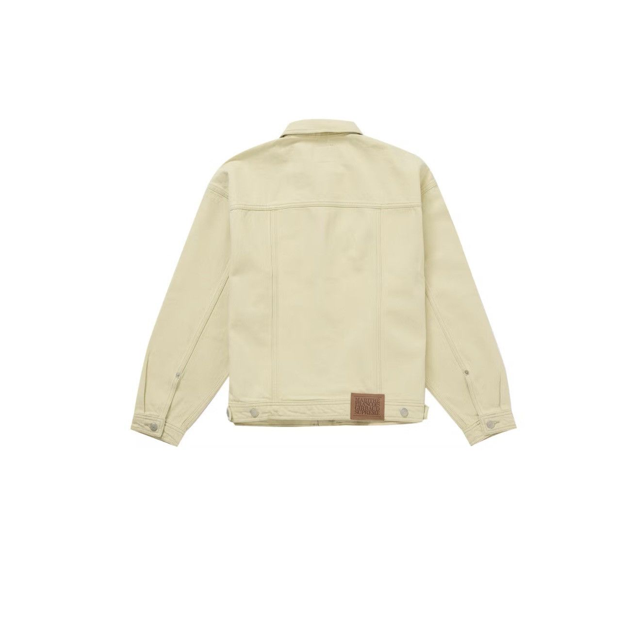 Supreme Supreme Marithe Girbaurd Denim Trucker Jacket Cream Size L Size US L / EU 52-54 / 3 - 3 Thumbnail