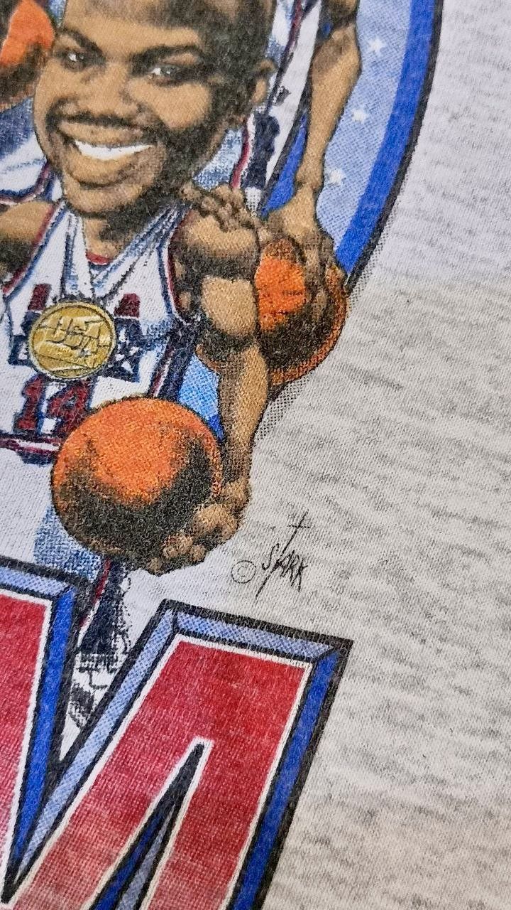 Salem Sportswear Vintage 90’s Salem x USA Basketball Dream Team Olympic Tee Size US L / EU 52-54 / 3 - 6 Thumbnail