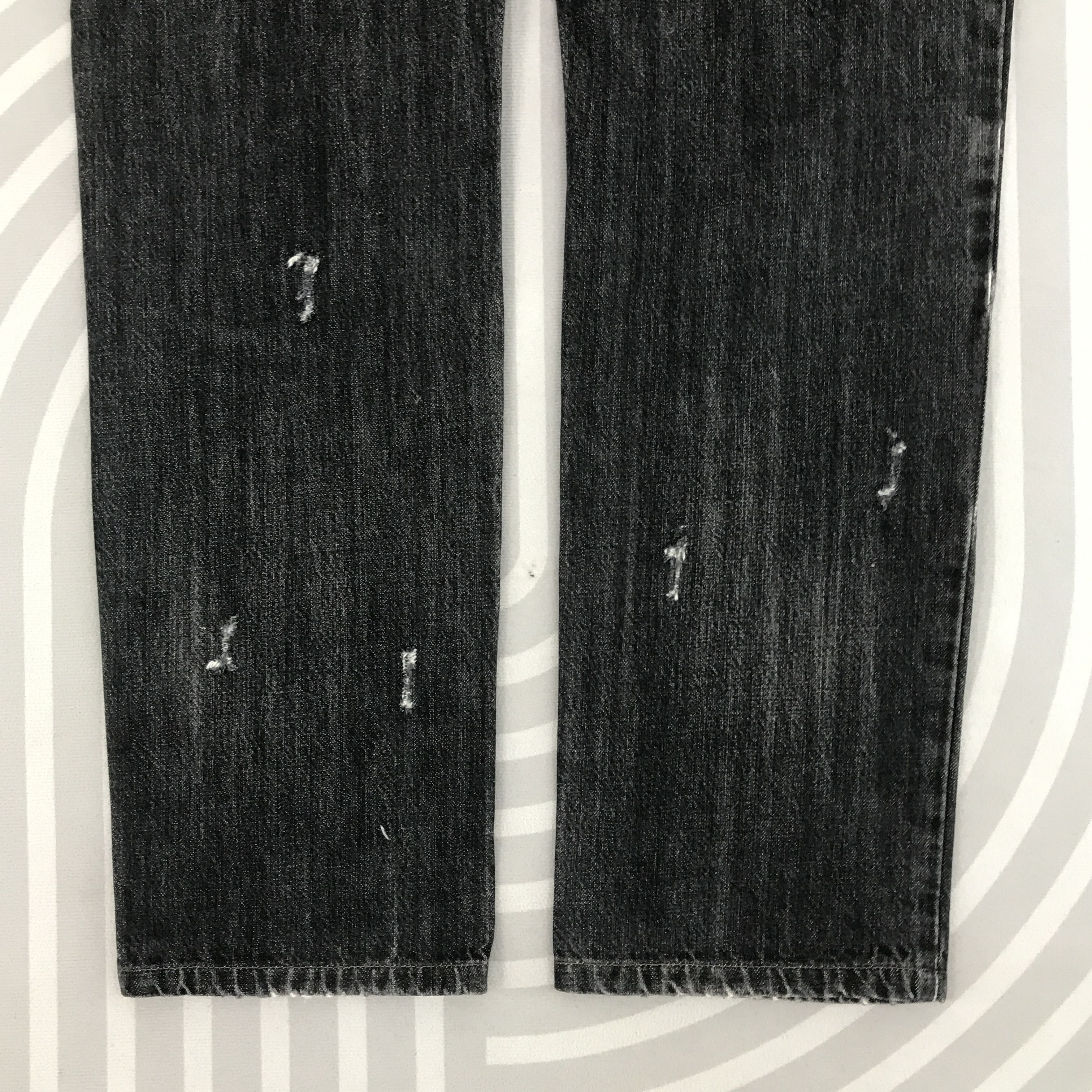 Edwin × Japanese Brand × Vintage Vintage Edwin Black faded distressed Denim jeans Size US 31 - 7 Thumbnail