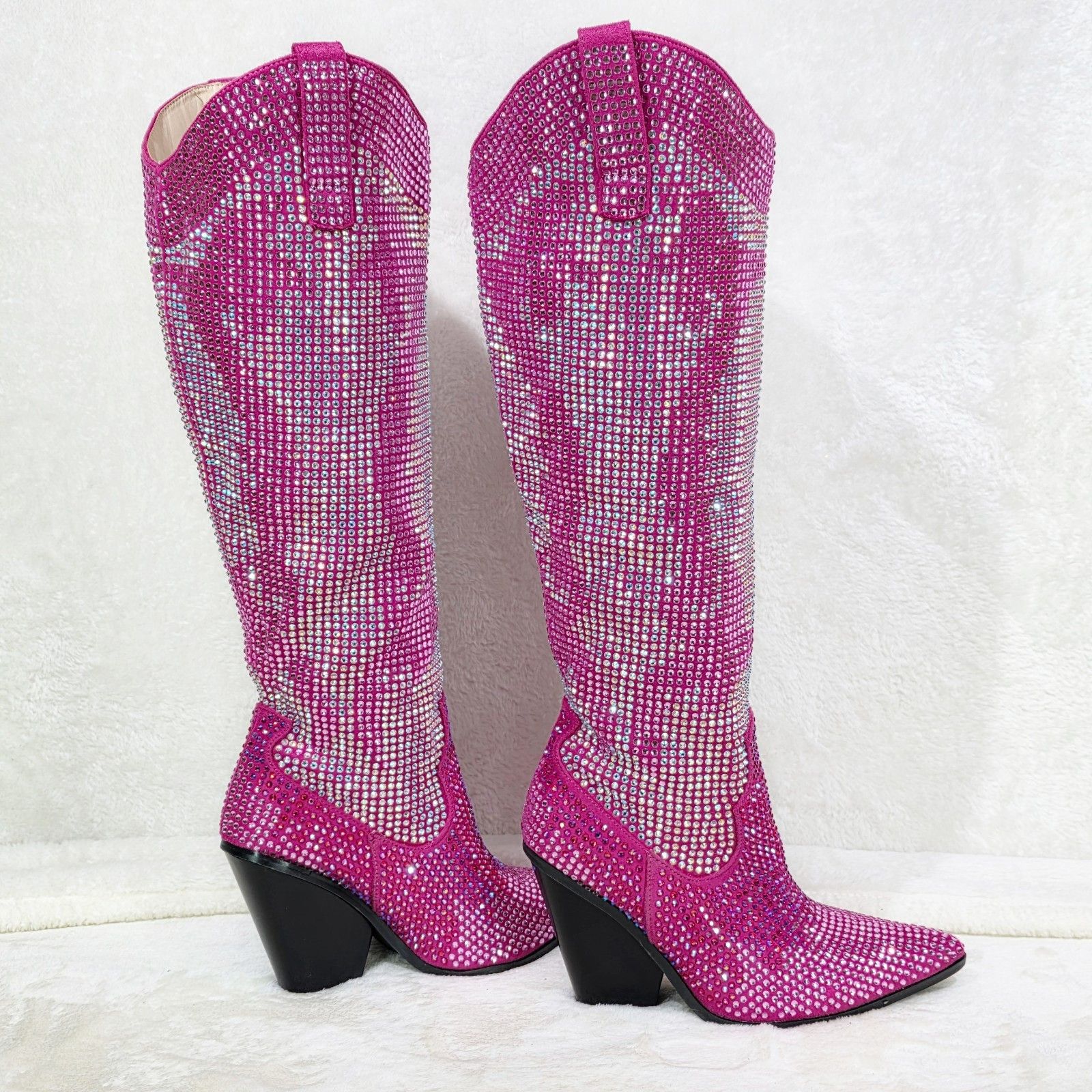 Other Cotton Candy Cowgirl Country Western Glamour Rhinestones Boo Size US 8 / IT 38 - 3 Thumbnail