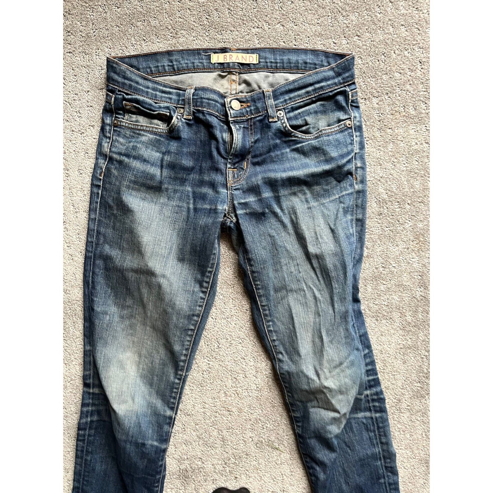 J Brand J Brand Pure Skinny Leg Jeans Womens Mid Rise Stretch Blue 27 Regular Denim Cotton Blend 5-Pocket Design Jeans Womens Size 27" / US 4 / IT 40 - 2 Thumbnail