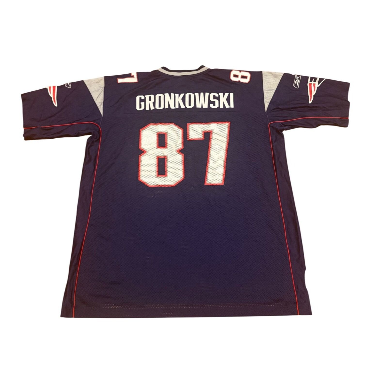 Reebok Reebok New England Patriots Rob Gronkowski Blue NFL Football Size US XXL / EU 58 / 5 - 1 Thumbnail