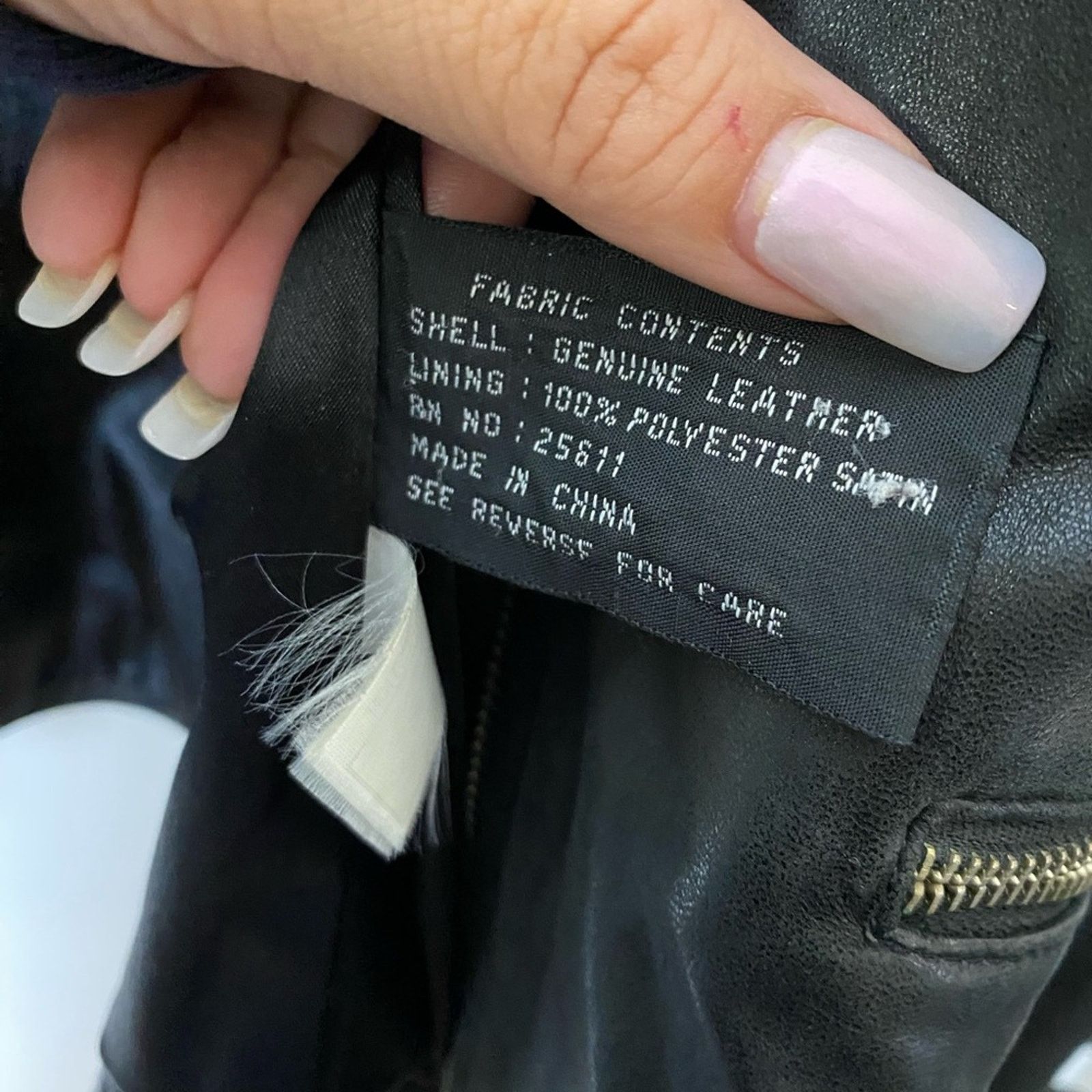 Jones New York Jones New York Women’s Genuine Leather Size M Black Size M / US 6-8 / IT 42-44 - 4 Thumbnail