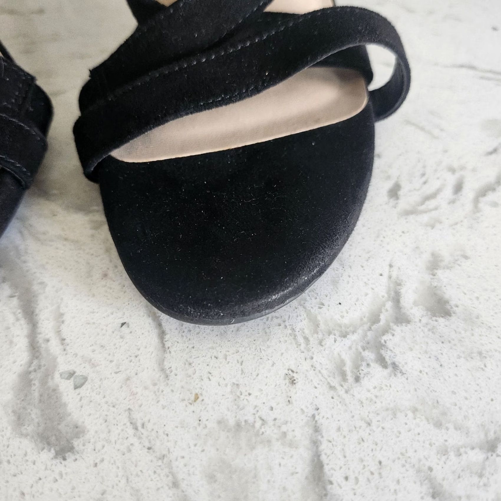 Parker VINTAGE Parker & Sky Women’s Black Strappy Heels Open Toe Ankle Strap Dressy Size 10 Size L / US 10 / IT 46 - 5 Thumbnail