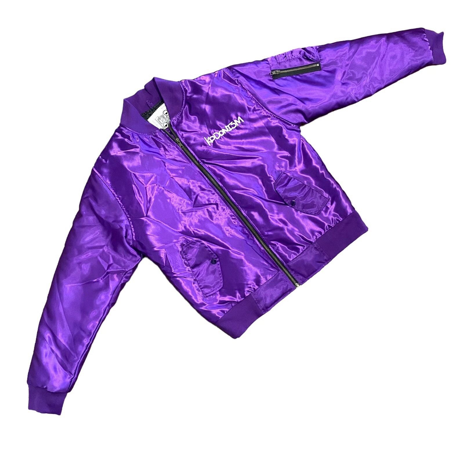Kodone Kodone Purple Satin Jacket Embroidered Medium Size US M / EU 48-50 / 2 - 2 Thumbnail
