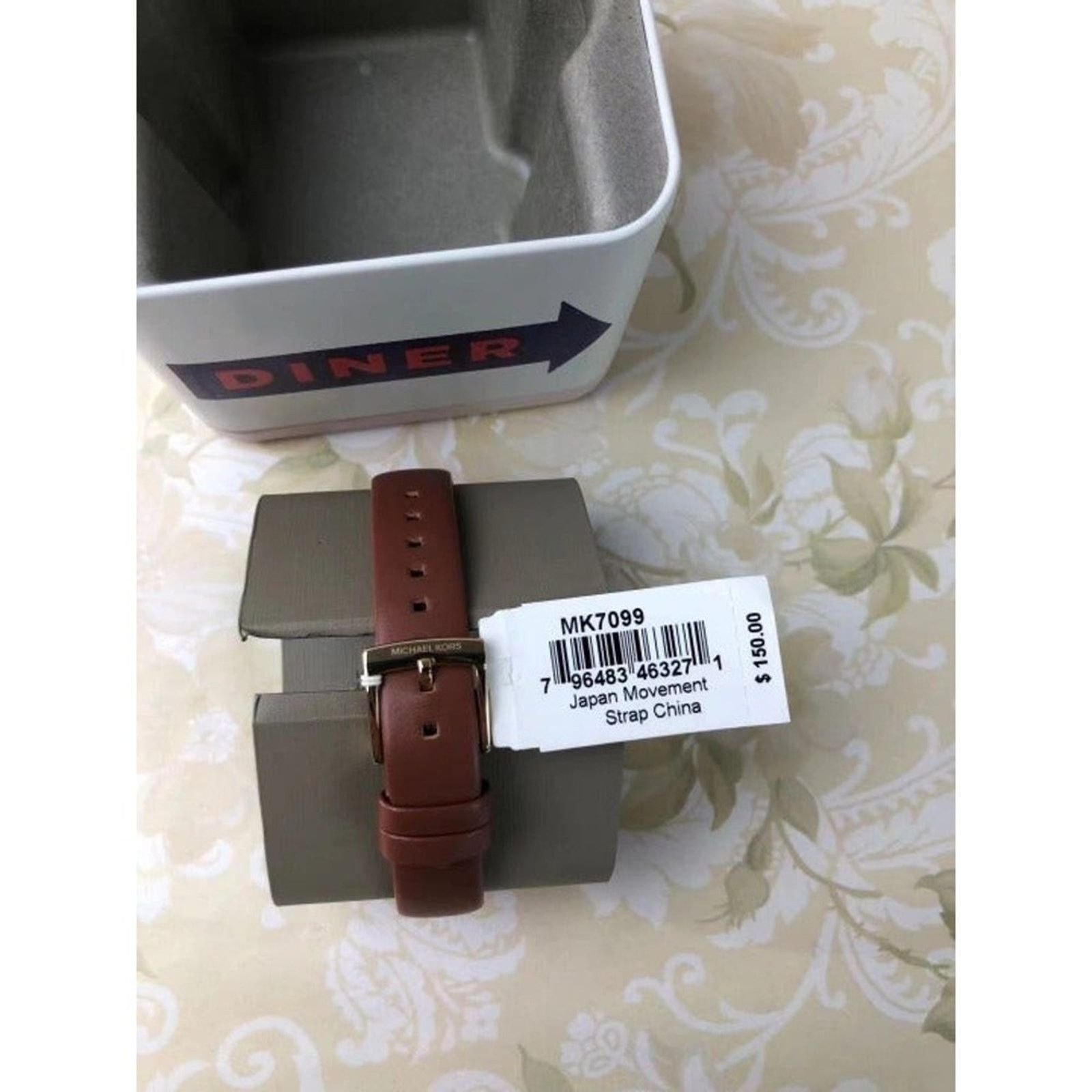 Michael Kors MICHAEL KORS MK7099 JAYNE BROWN GOLD LEATHER WOMEN'S WATCH Size ONE SIZE - 2 Thumbnail
