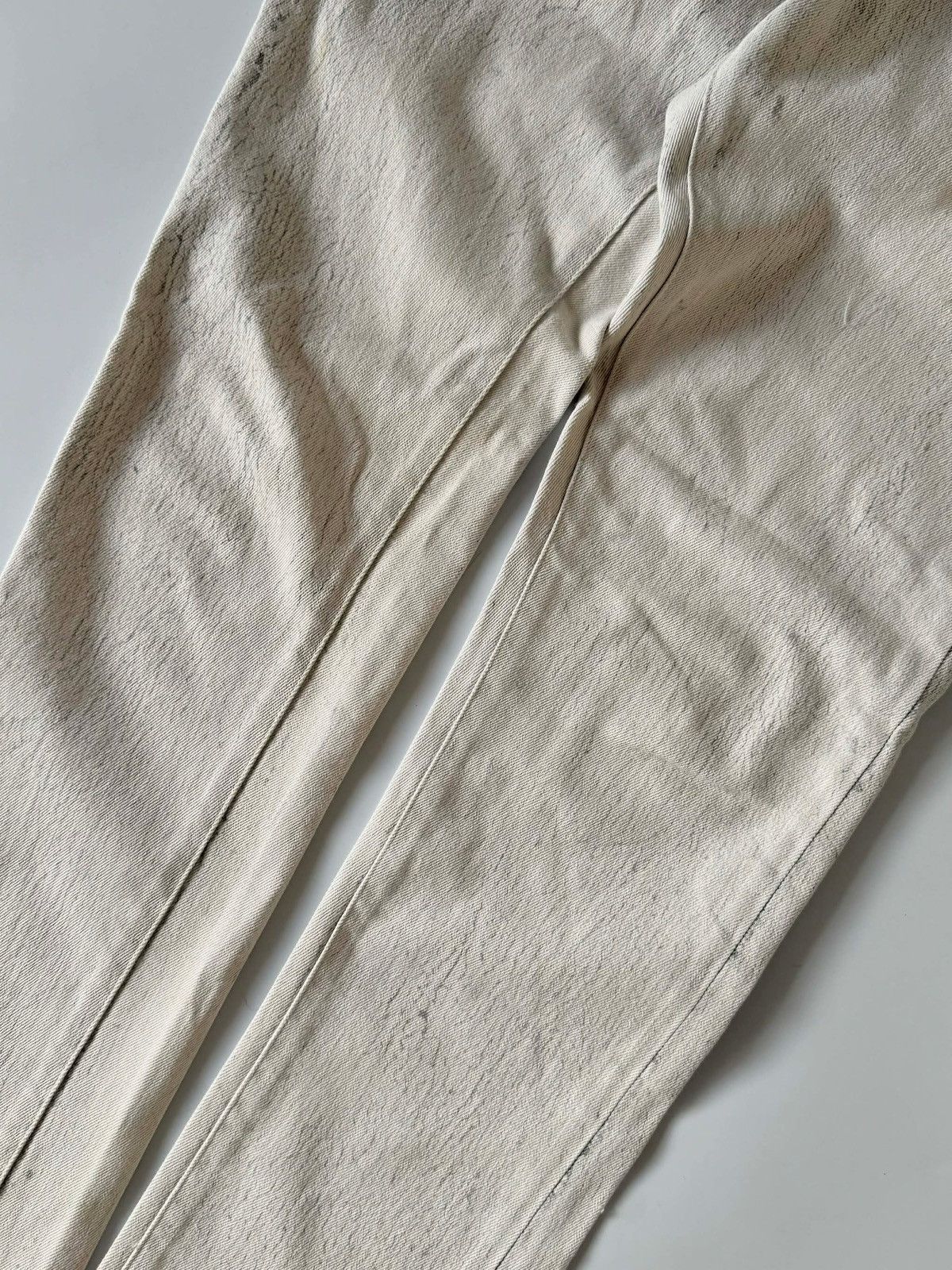 Balenciaga Balenciaga FW14 Cracked Paint Denim Pants Size US 31 - 5 Thumbnail