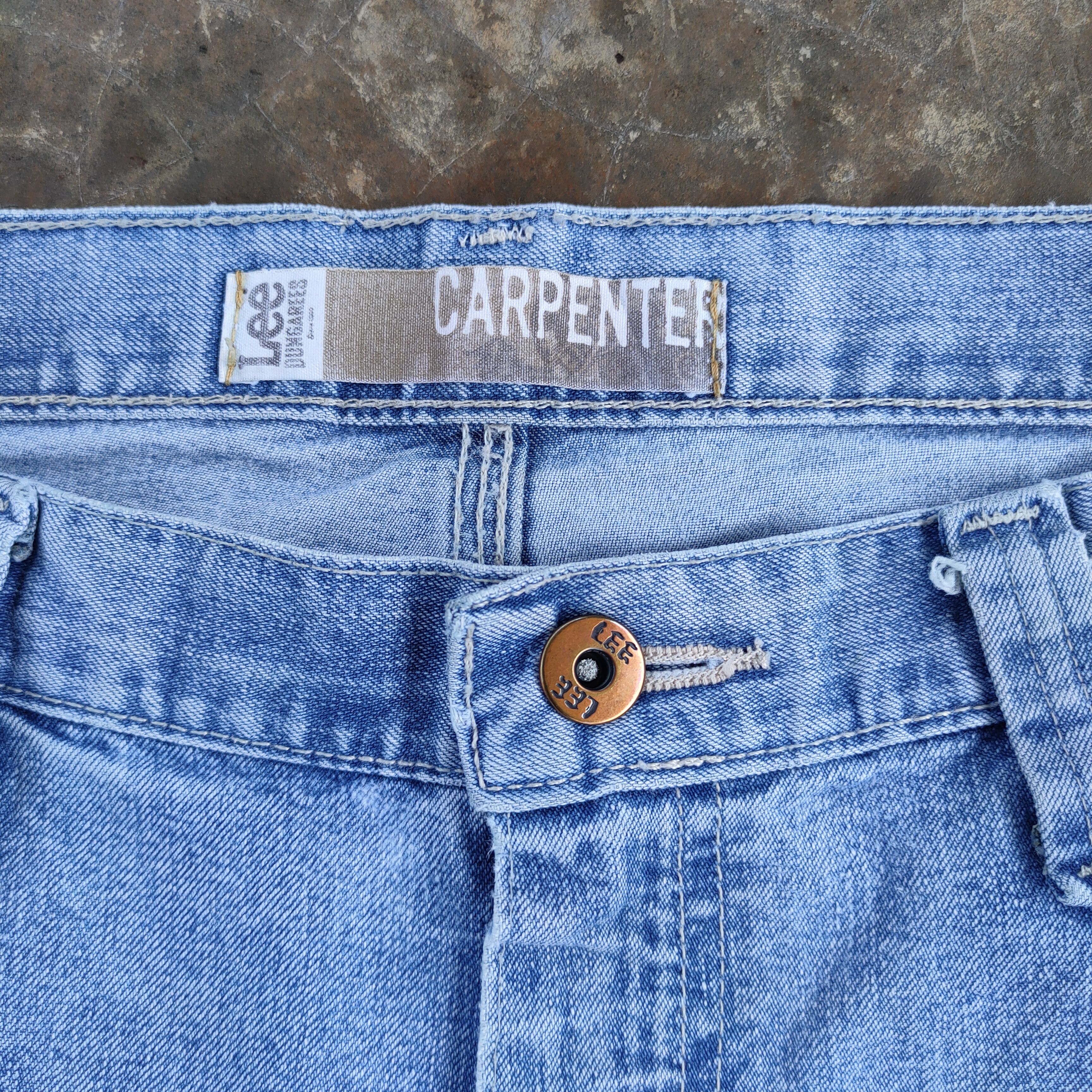 Lee VINTAGE LEE CARPENTER FADED JEANS DENIM PANTS Size US 38 / EU 54 - 5 Thumbnail