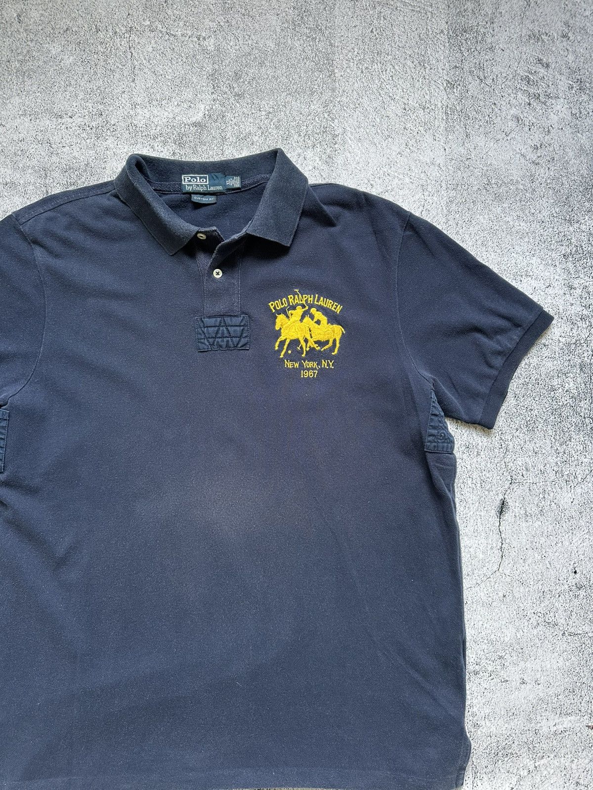 Polo Ralph Lauren Vintage Polo Ralph Lauren Polo Big Logo Yellow Y2K Size US XL / EU 56 / 4 - 3 Thumbnail