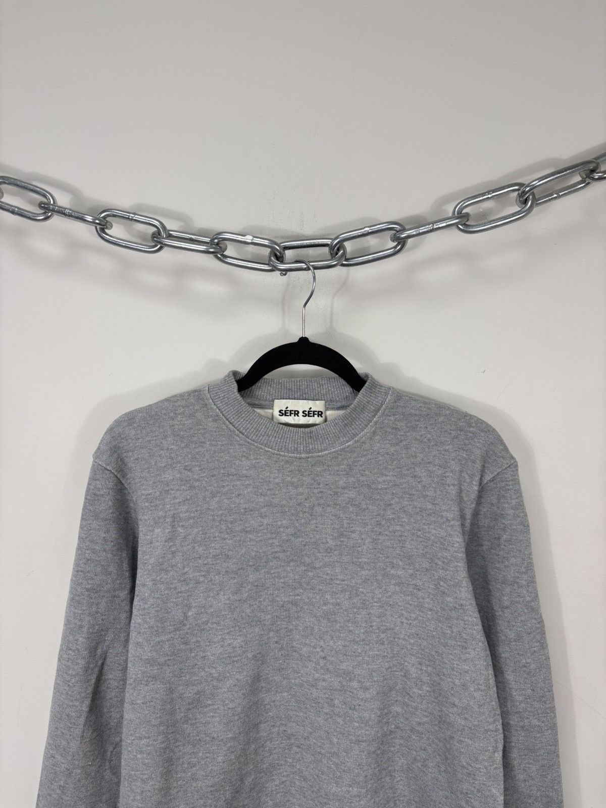 Sefr Sefr Sefr Men’s Basic Grey Classic Sweatshirt Size US S / EU 44-46 / 1 - 2 Thumbnail