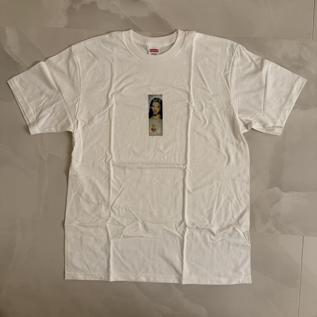 Supreme Supreme Prayer Card Box Logo Tee | Grailed