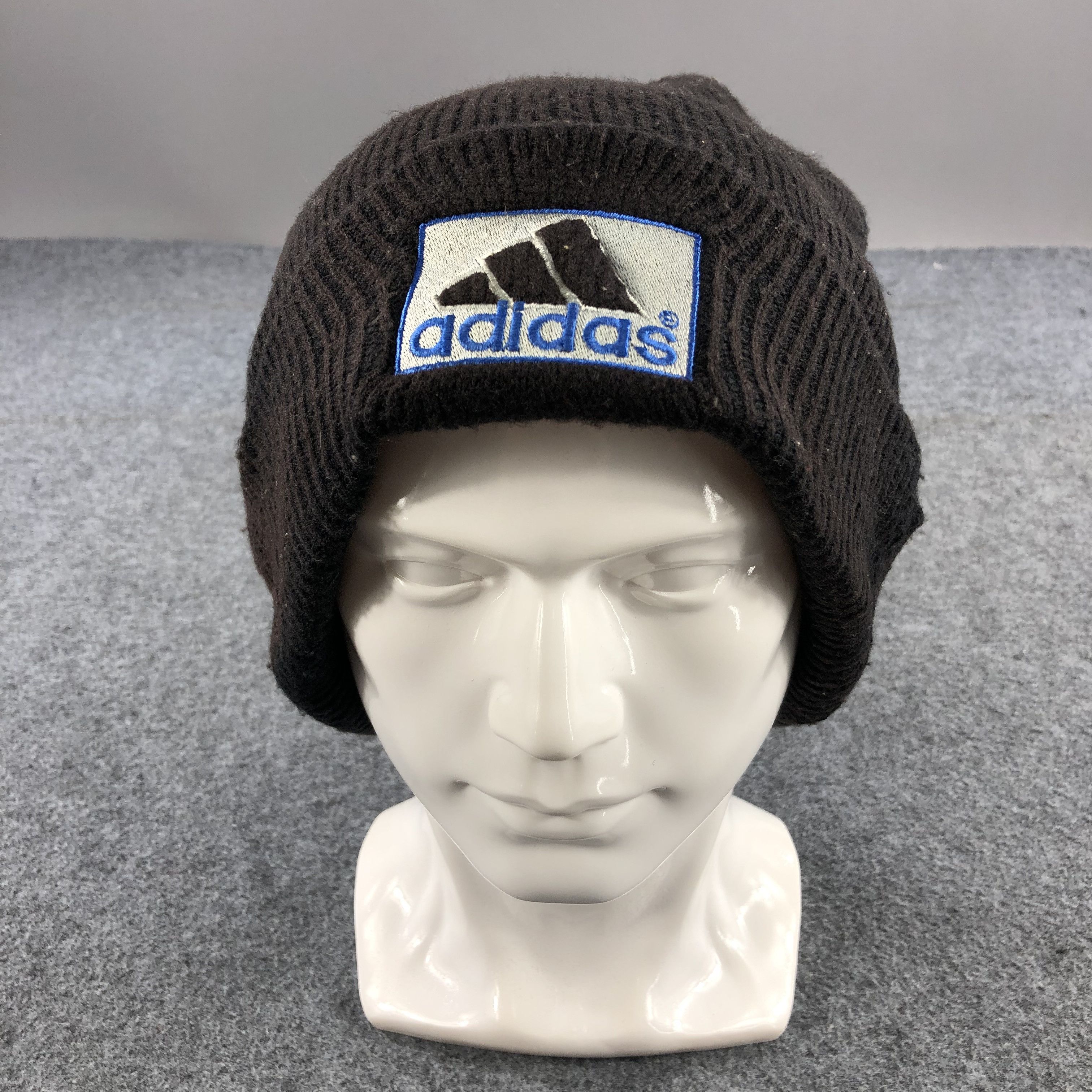 Vintage Adidas Fisherman Beanie Snowcap Snow Hat Winter Hat B176 Size ONE SIZE - 1 Thumbnail