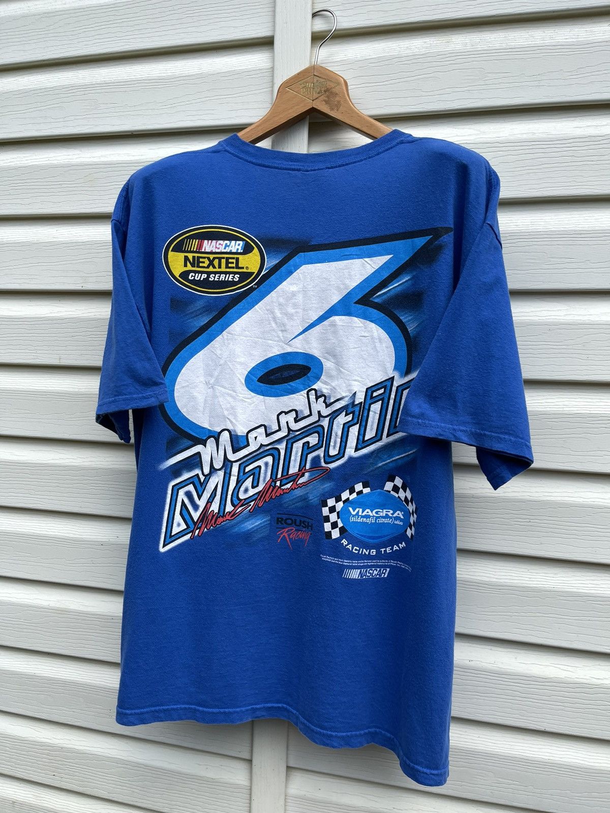 NASCAR Mark Martin Ford Racing Viagra NASCAR Cup Series Tee Shirt Size US XL / EU 56 / 4 - 10 Thumbnail