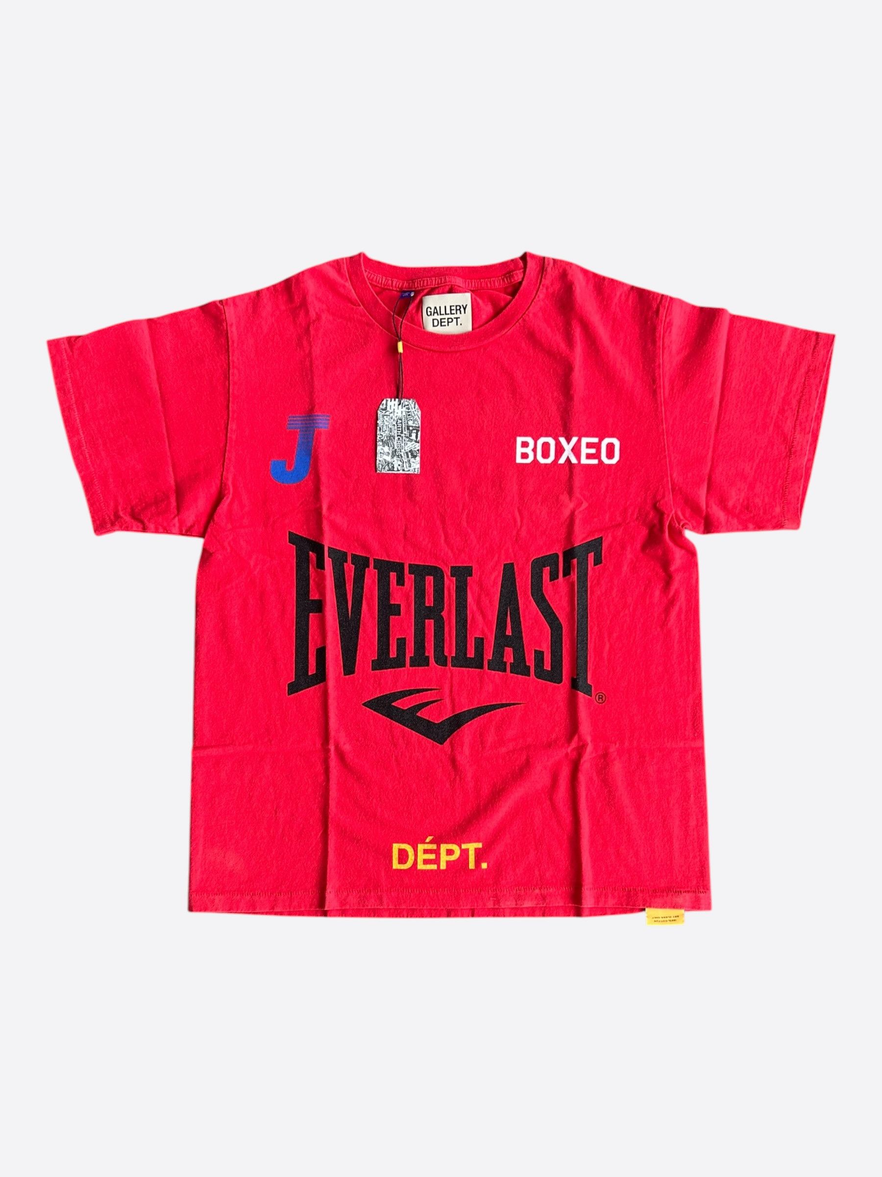 Gallery Dept. Gallery Dept Red & Black Everlast Glitter Logo T-Shirt Size US XXL / EU 58 / 5 - 1 Thumbnail