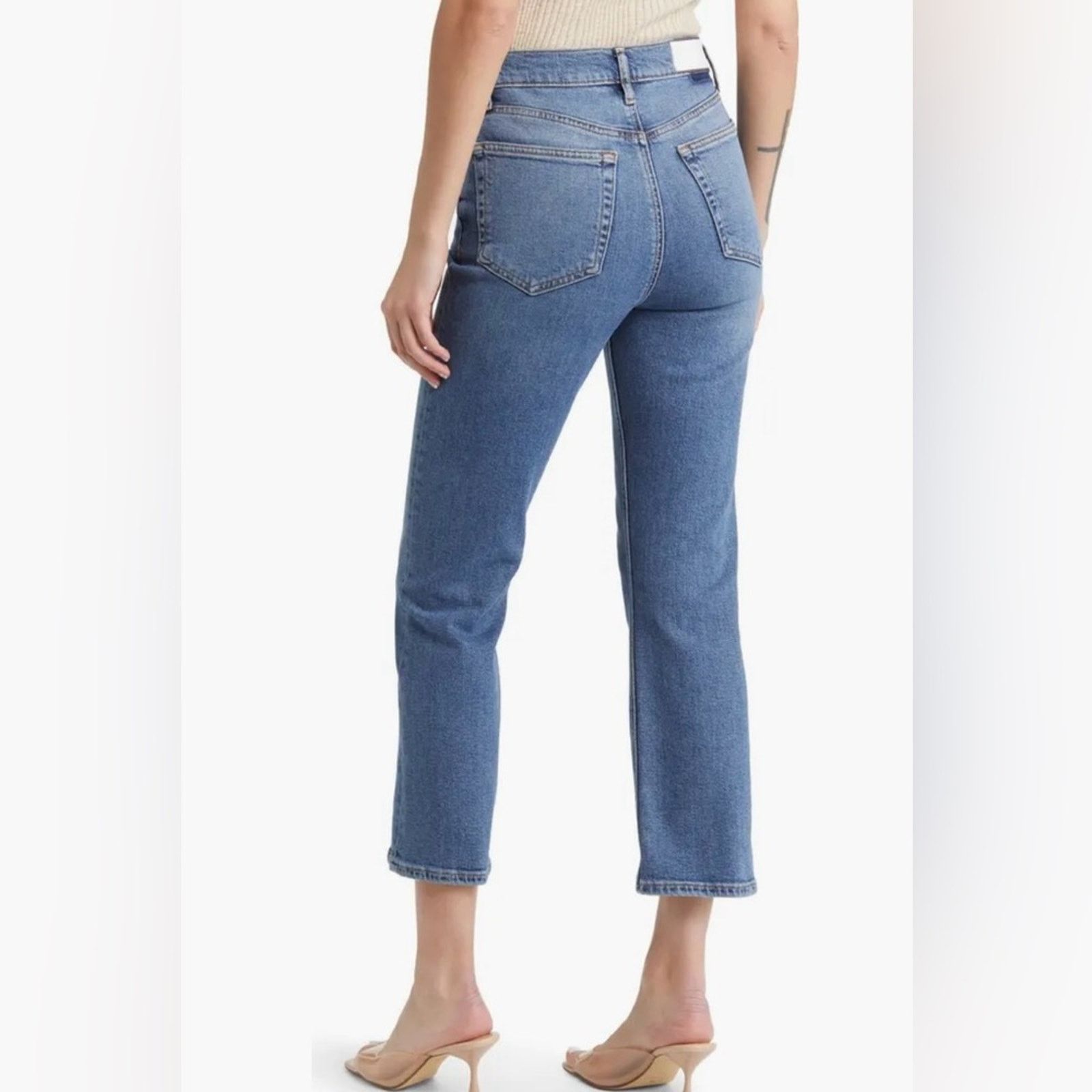 RE/DONE New! Re/Done 70s High Rise Crop Boot Jeans - 25 - $275 Size 25" / US 0 / IT 36 - 2 Thumbnail