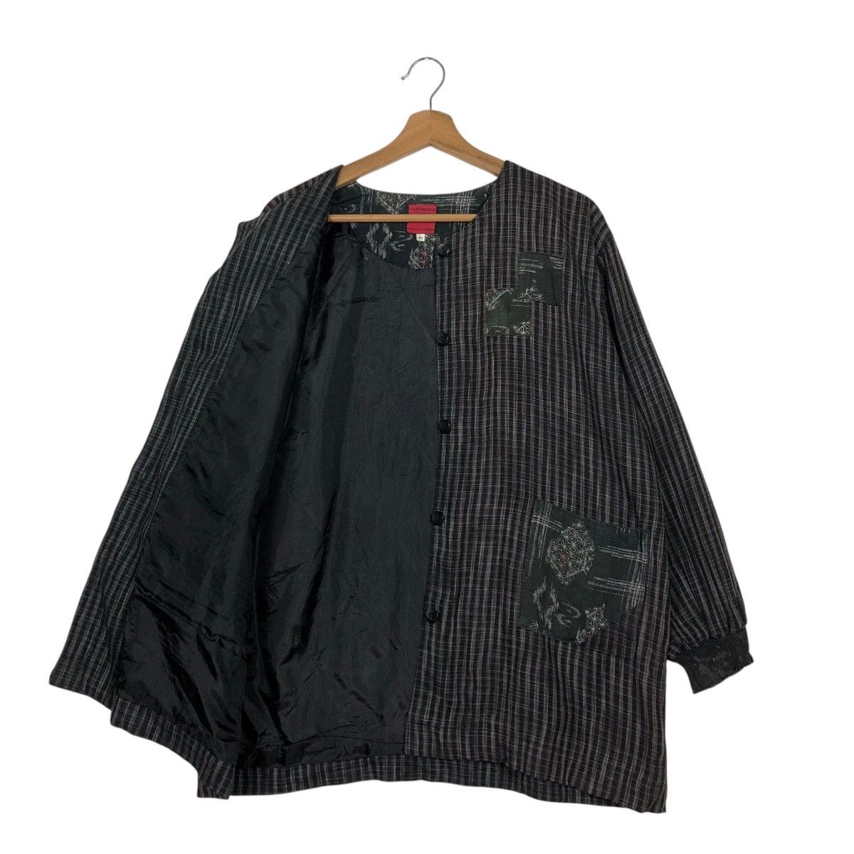 Japanese Brand Vintage Hickory Chore Design Long Sleeve Ogran Issey Miyake Size US L / EU 52-54 / 3 - 12 Thumbnail
