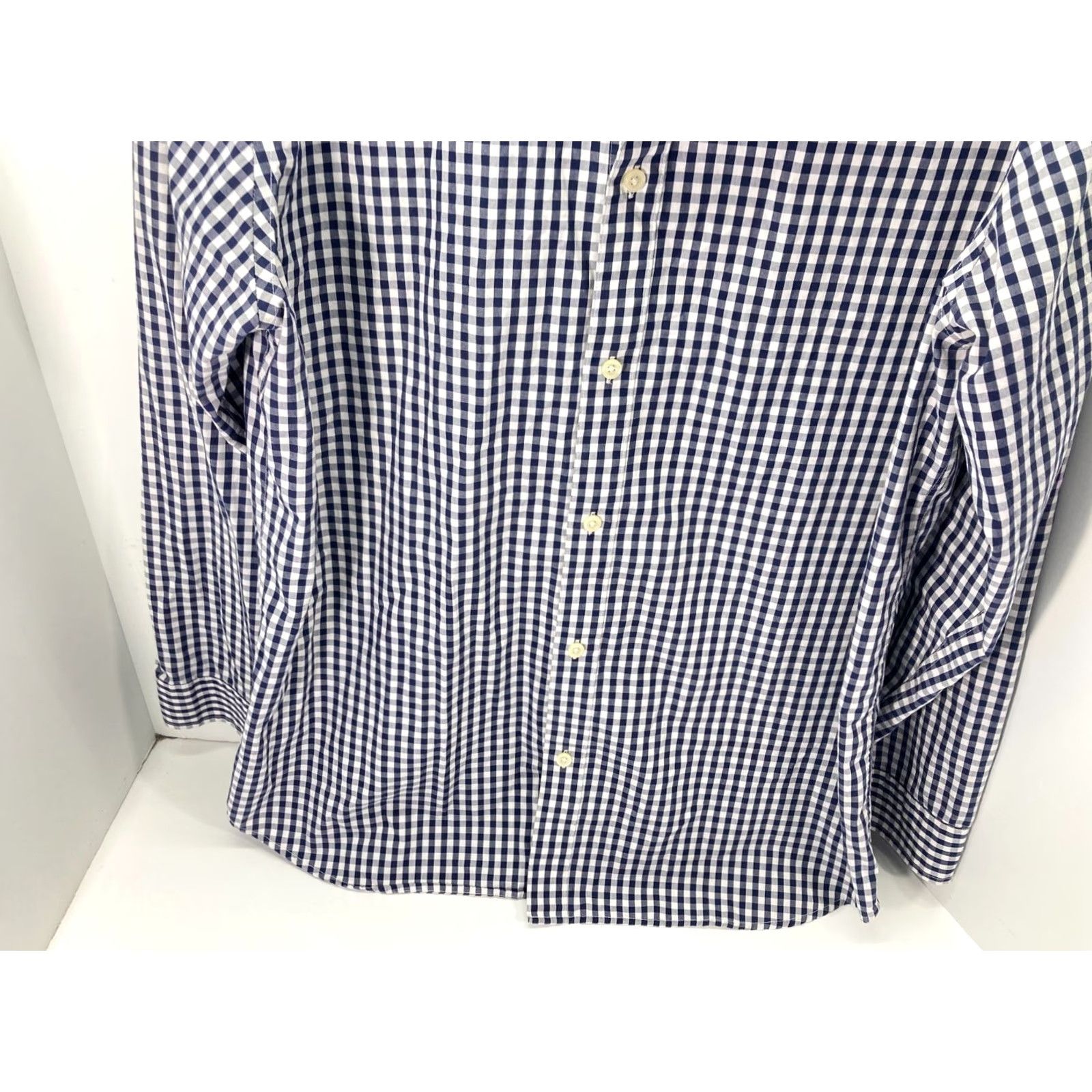 Banana Republic VINTAGE Banana Republic Button Up Shirt XL Mens Blue White Non Iron Tailored Slim Fit Size US XL / EU 56 / 4 - 3 Thumbnail