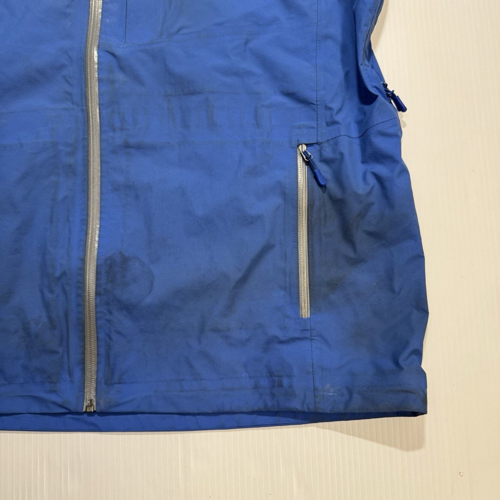 L.L. Bean LLBean Jacket Men XL Blue Hood Water Resistant Shell Pit Zip Size US XL / EU 56 / 4 - 4 Thumbnail