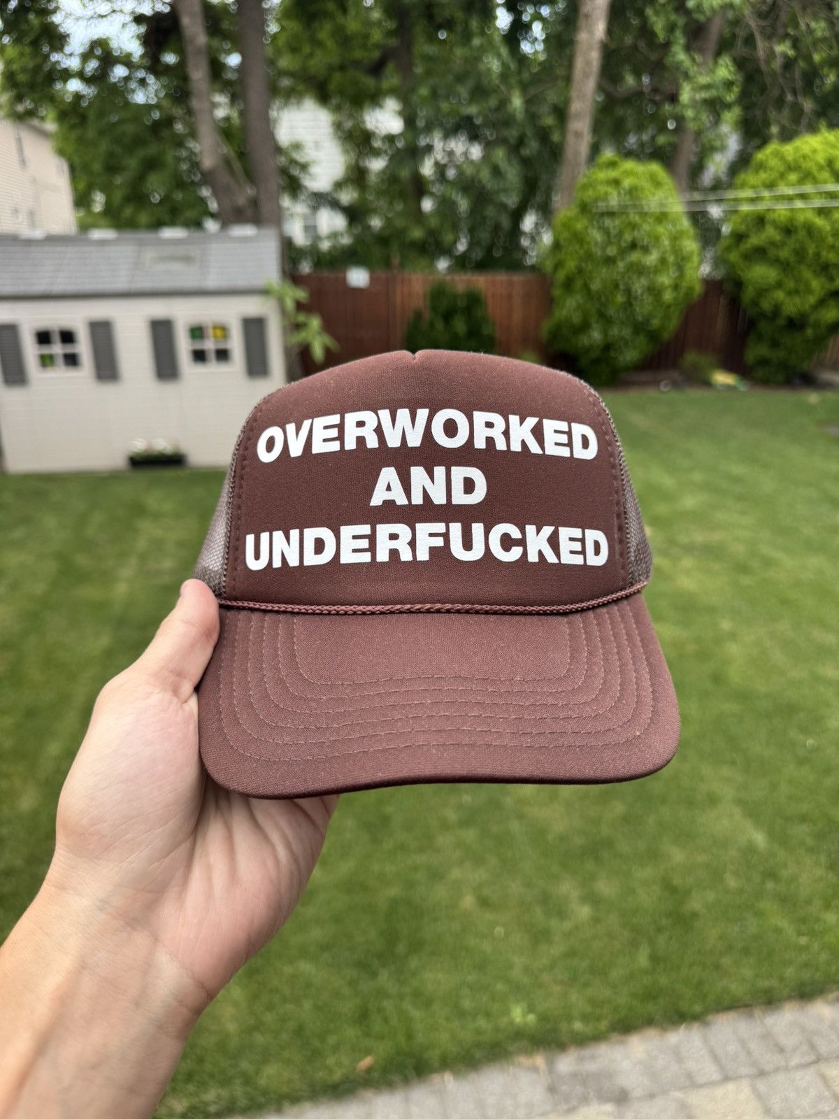 Other Overworked Foam Trucker Hat Size ONE SIZE - 1 Thumbnail