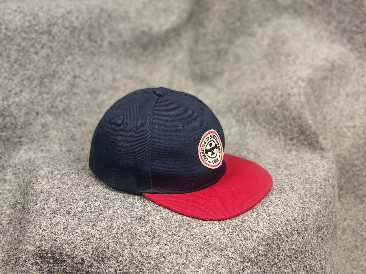 C1RCA Circa C1RCA Vintage skateboard Snapback Patch Hat Navy Red Size ONE SIZE - 5 Thumbnail