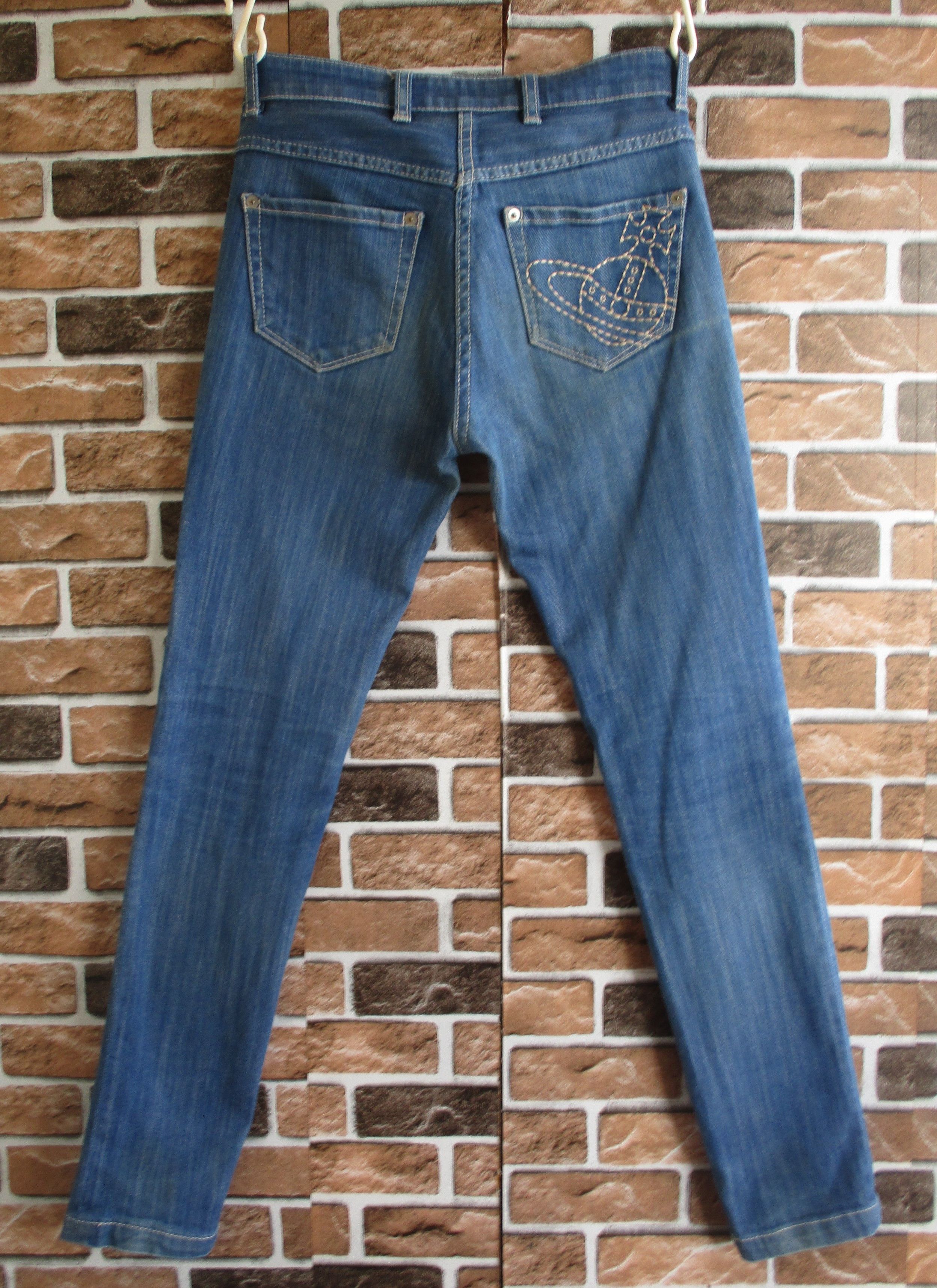 Vivienne Westwood Low Waist Stretch Skinny Jeans Size 1 Size 27" / US 4 / IT 40 - 1 Thumbnail