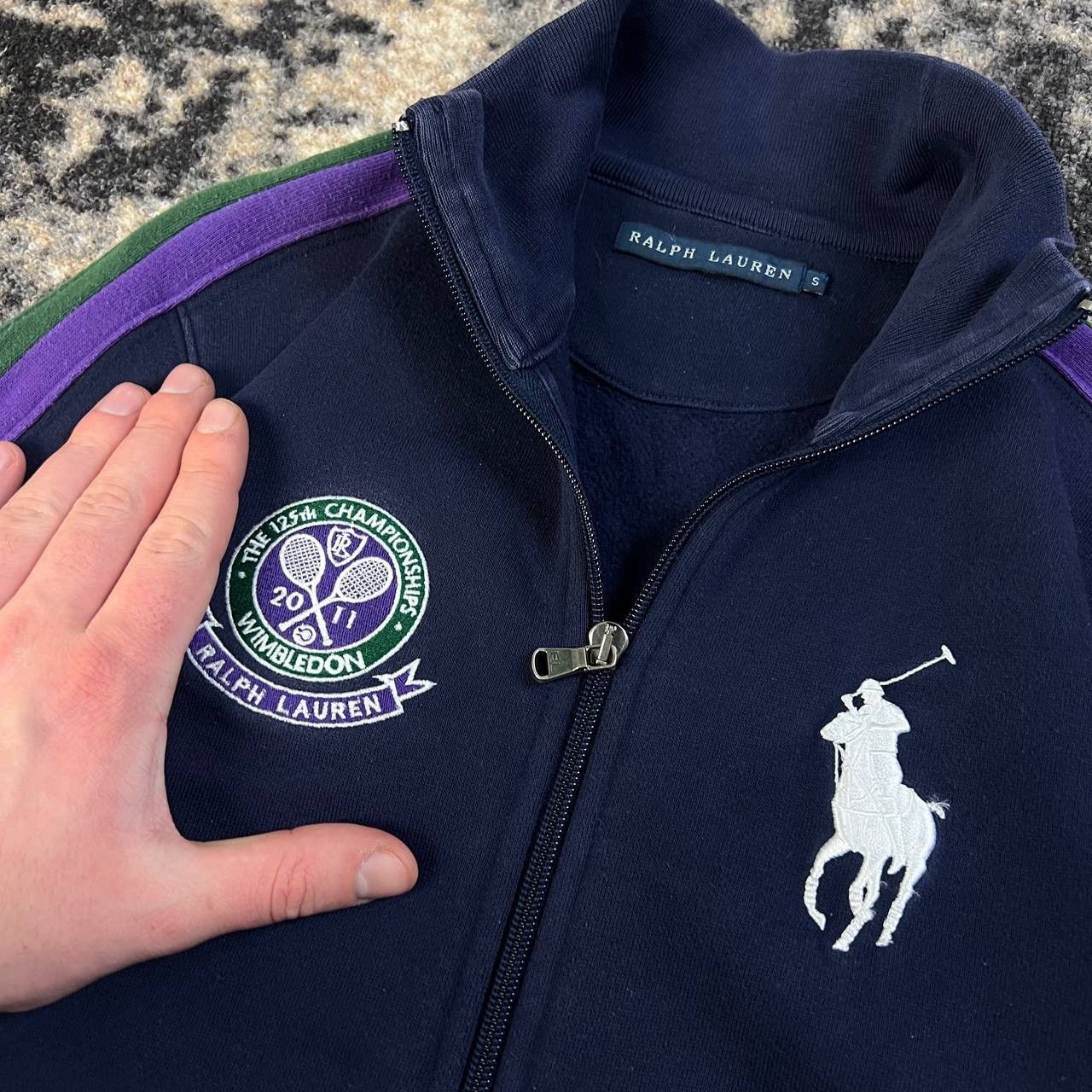 Polo Ralph Lauren Polo Ralph Lauren Luxury Big Logo Zip Up Track Jacket Size S / US 4 / IT 40 - 3 Thumbnail