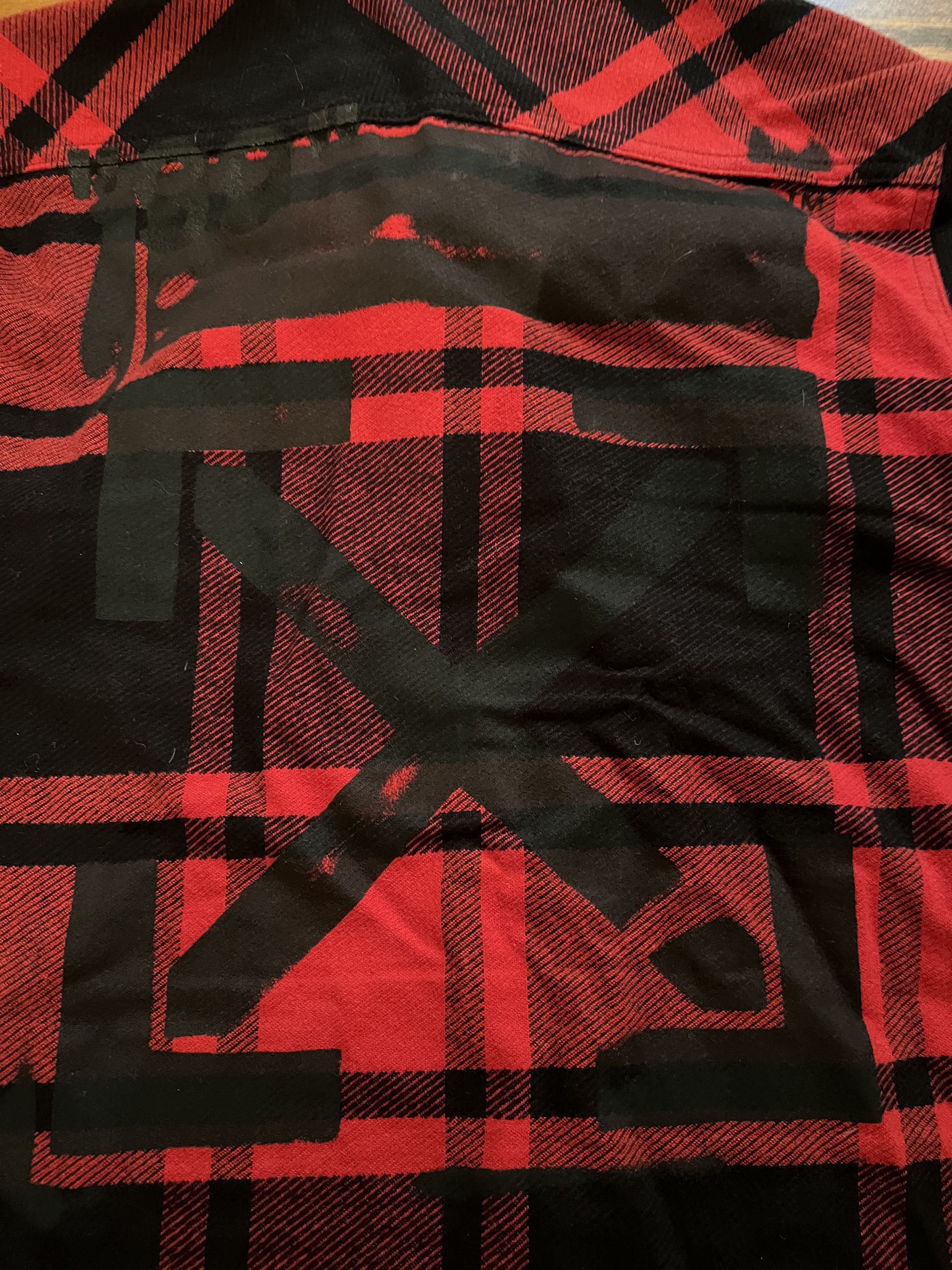 Off-White Off-White Red Flannel Shirt "99" Size US S / EU 44-46 / 1 - 3 Thumbnail