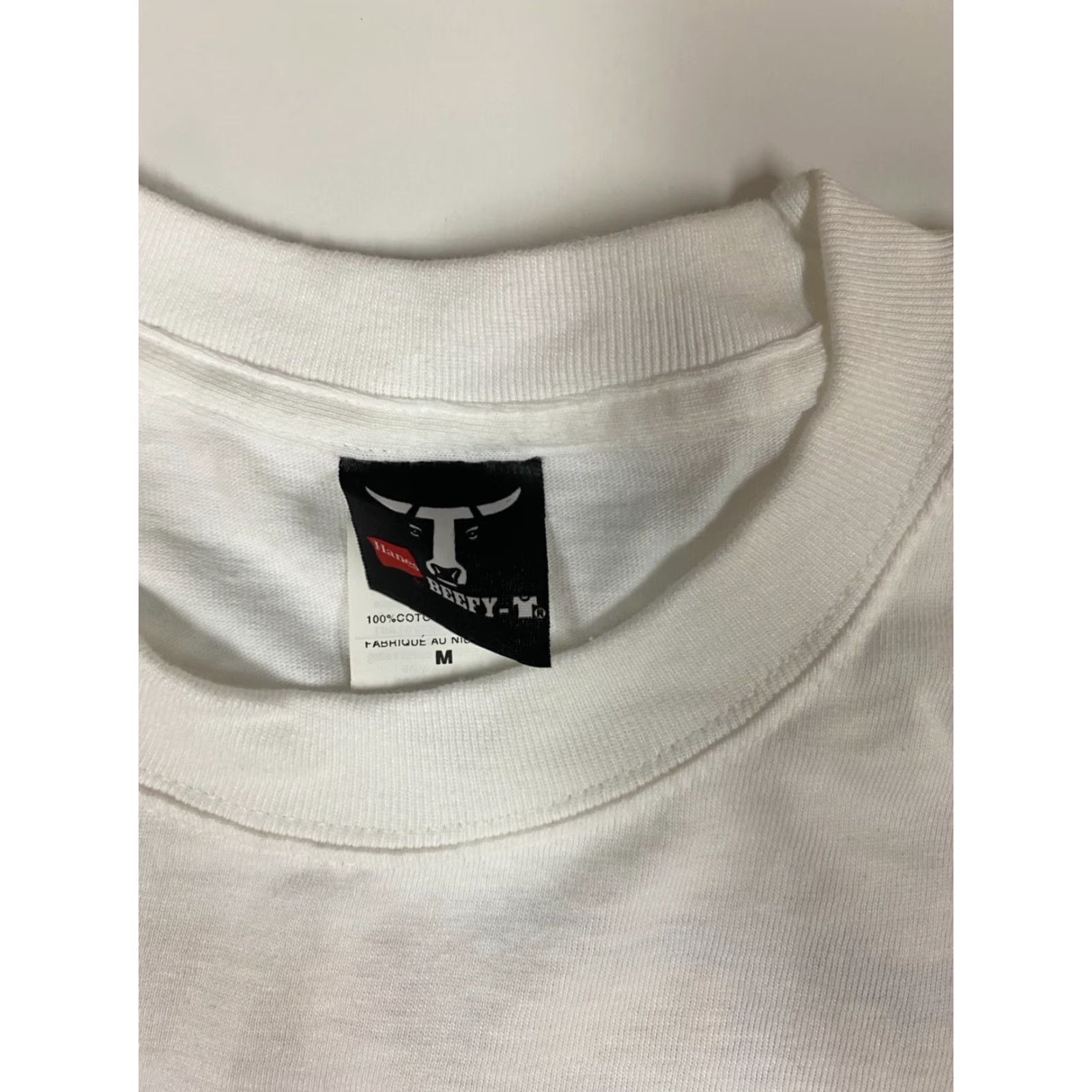 Hanes Hanes Beefy-T Military Shirt Medium Mens White graphic 2006-2007 Size US M / EU 48-50 / 2 - 5 Thumbnail