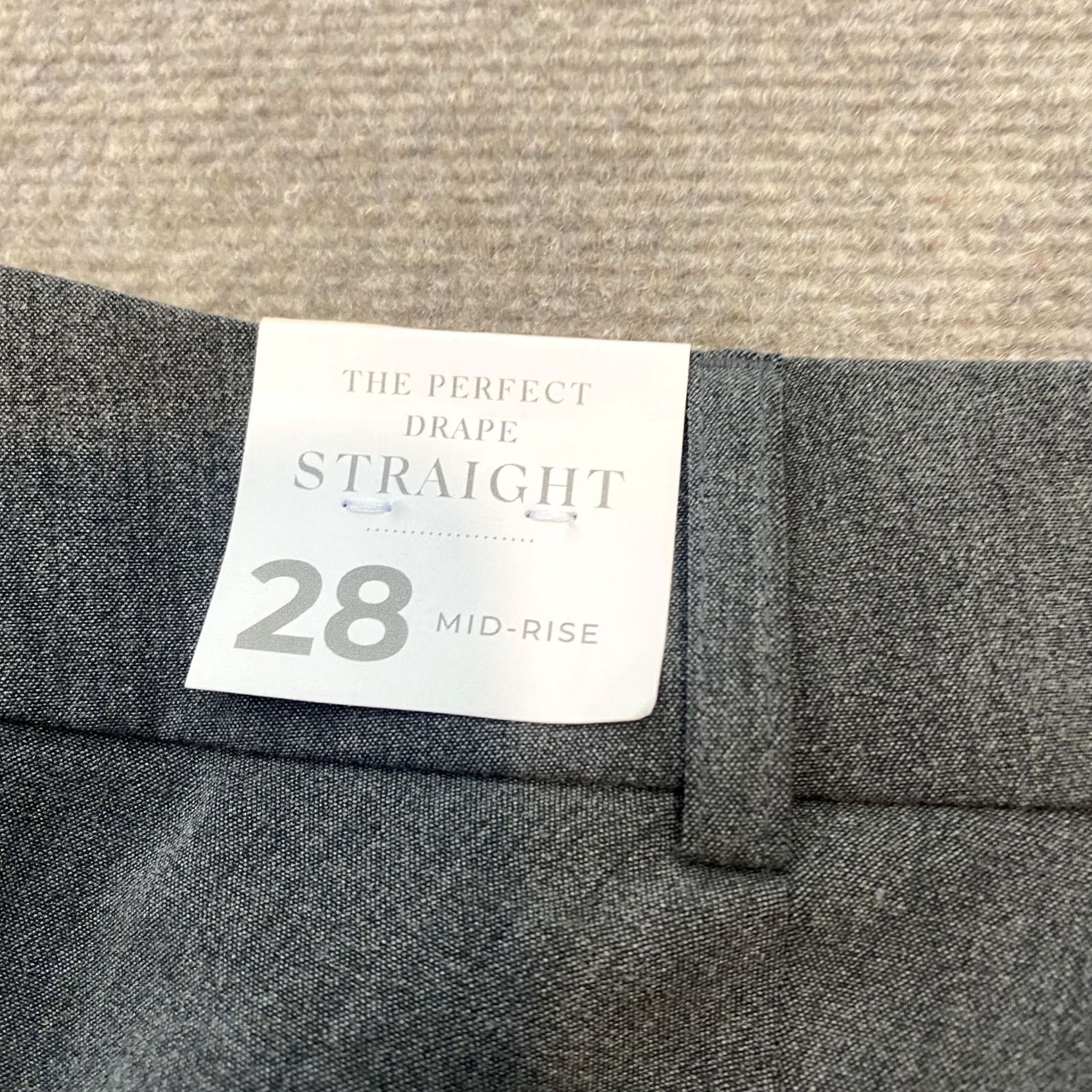 Vintage Lane Bryant Pants Womens 28 Gray Straight Leg The Perfect Drape Mid Rise Dress Pants Workwear Mens Size 28" / US 6 / IT 42 - 5 Thumbnail